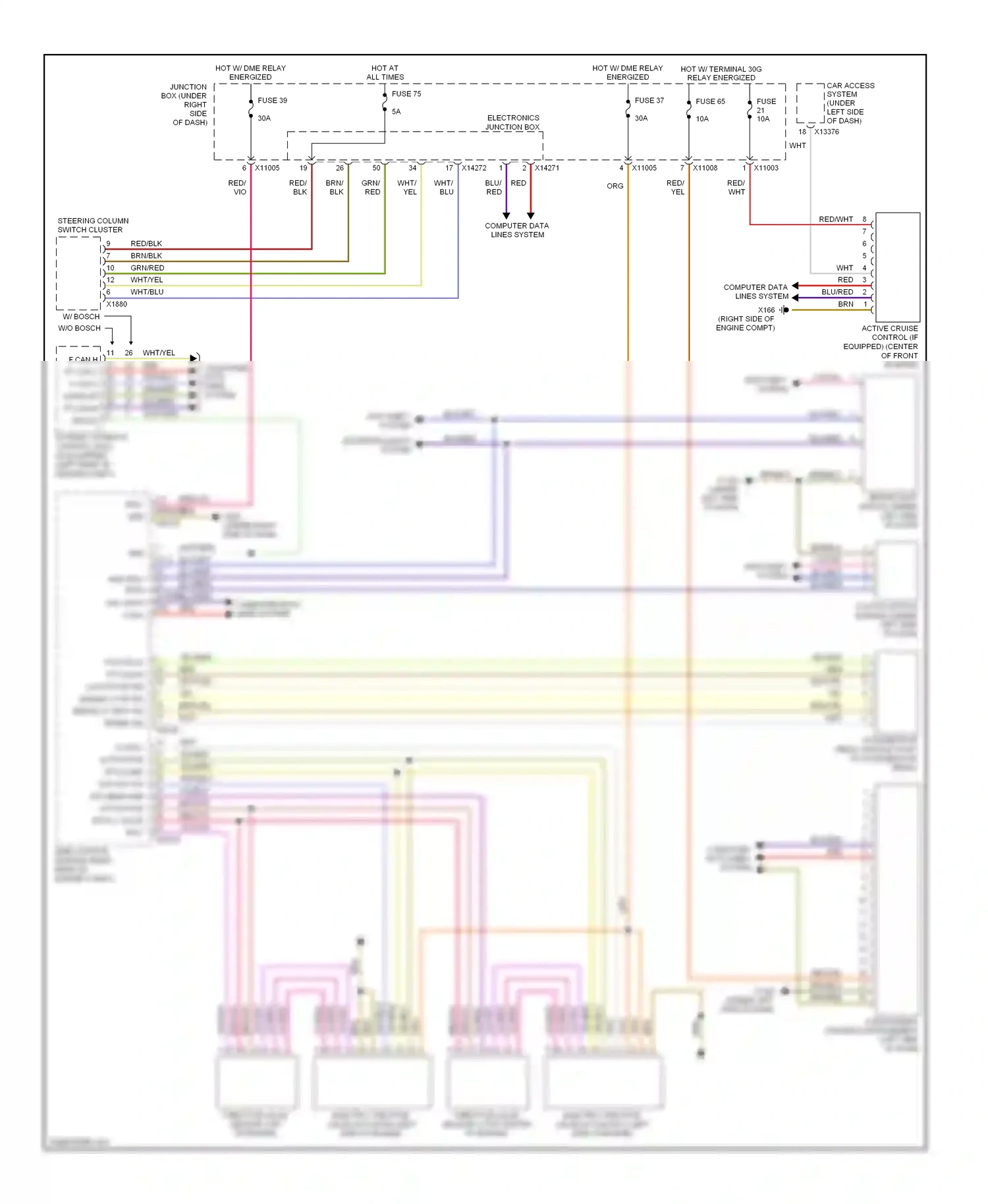 Wiring diagram electronics junction box for BMW M3 E90 (2007-2013) (4 of 25)