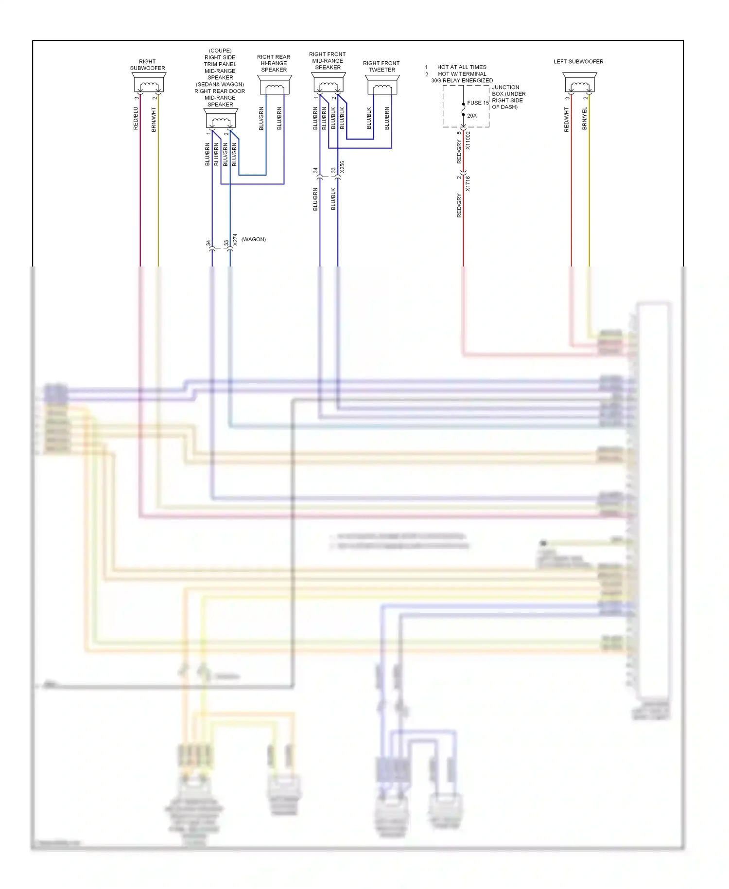 Wiring diagram fuse 15 for BMW M3 E90 (2007-2013) (12 of 13)