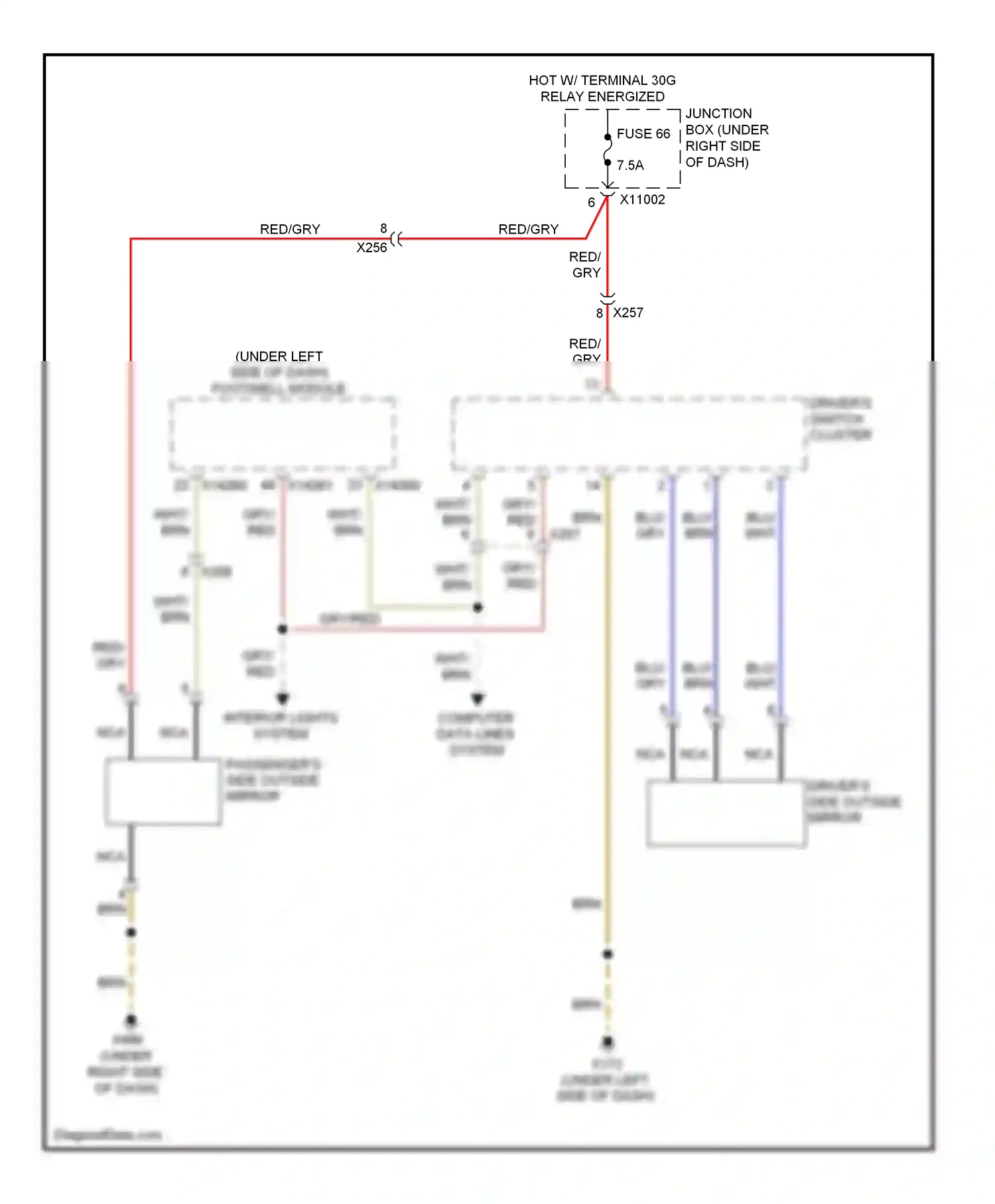 Wiring diagram gry for BMW M3 E90 (2007-2013) (27 of 47)