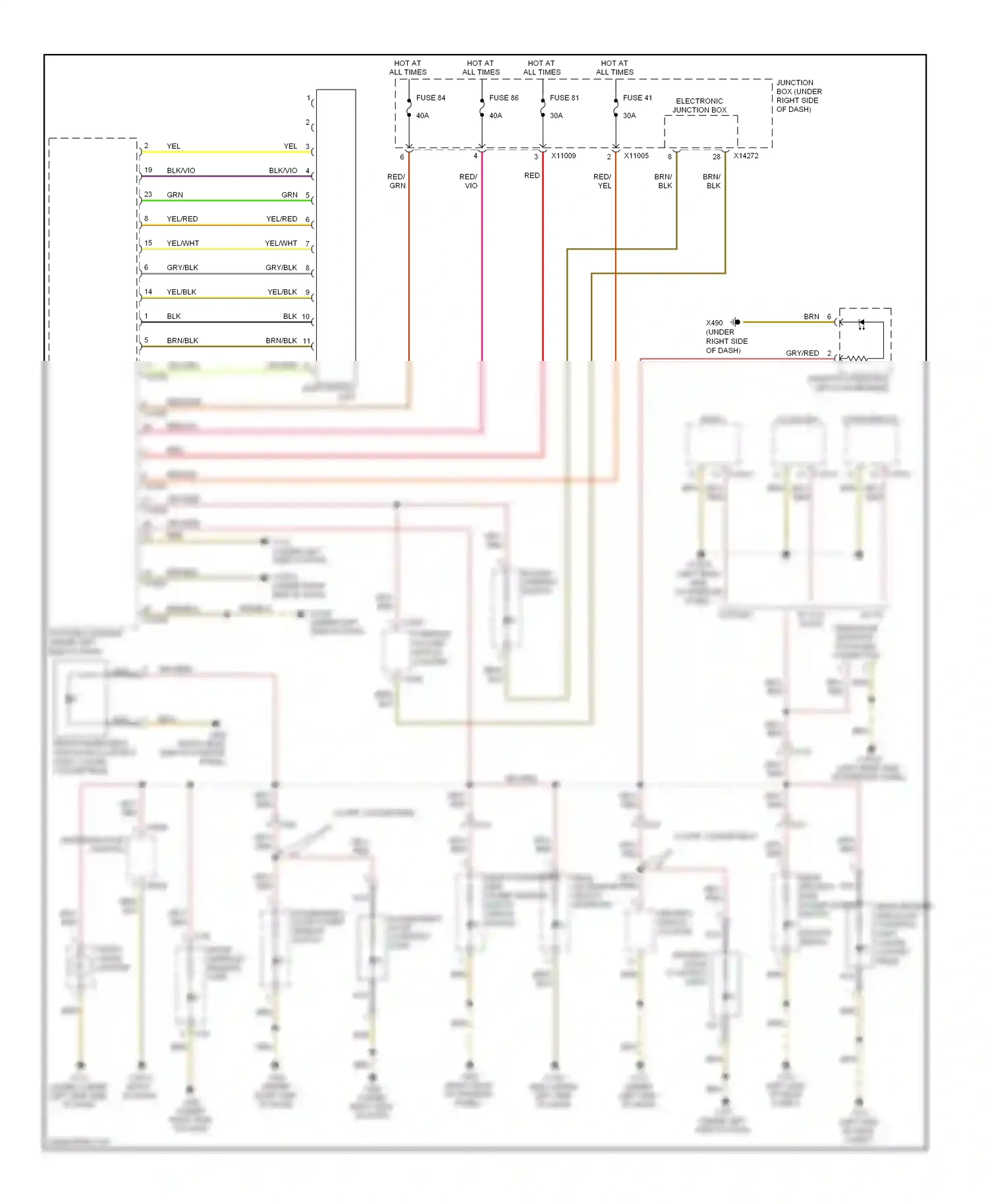 Wiring diagram gry/blk for BMW M3 E90 (2007-2013) (10 of 20)