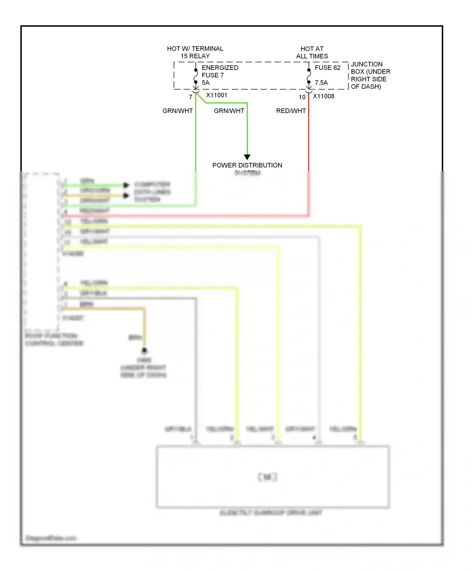 Wiring diagram gry/wht for BMW M3 E90 (2007-2013) (10 of 17)