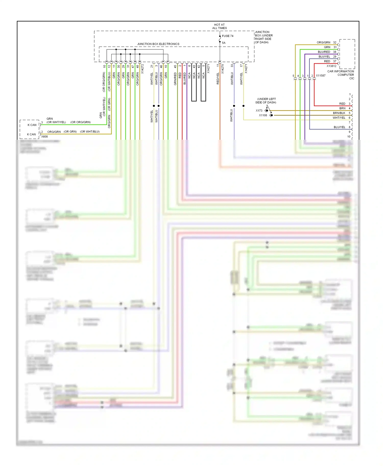 Wiring diagram k can l for BMW M3 E90 (2007-2013) (1 of 1)