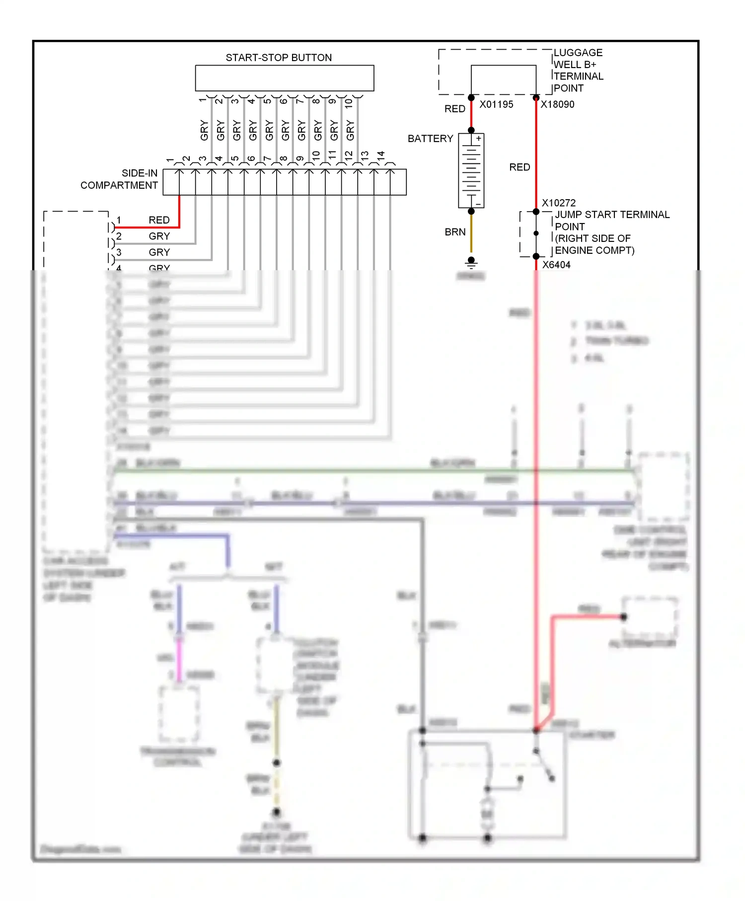 Wiring diagram red for BMW M3 E90 (2007-2013) (86 of 96)