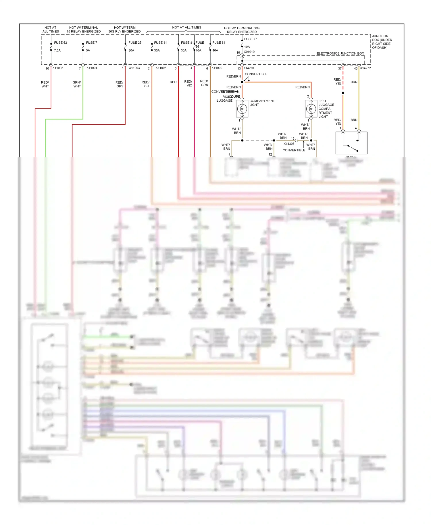 Wiring diagram red/brn for BMW M3 E90 (2007-2013) (5 of 16)