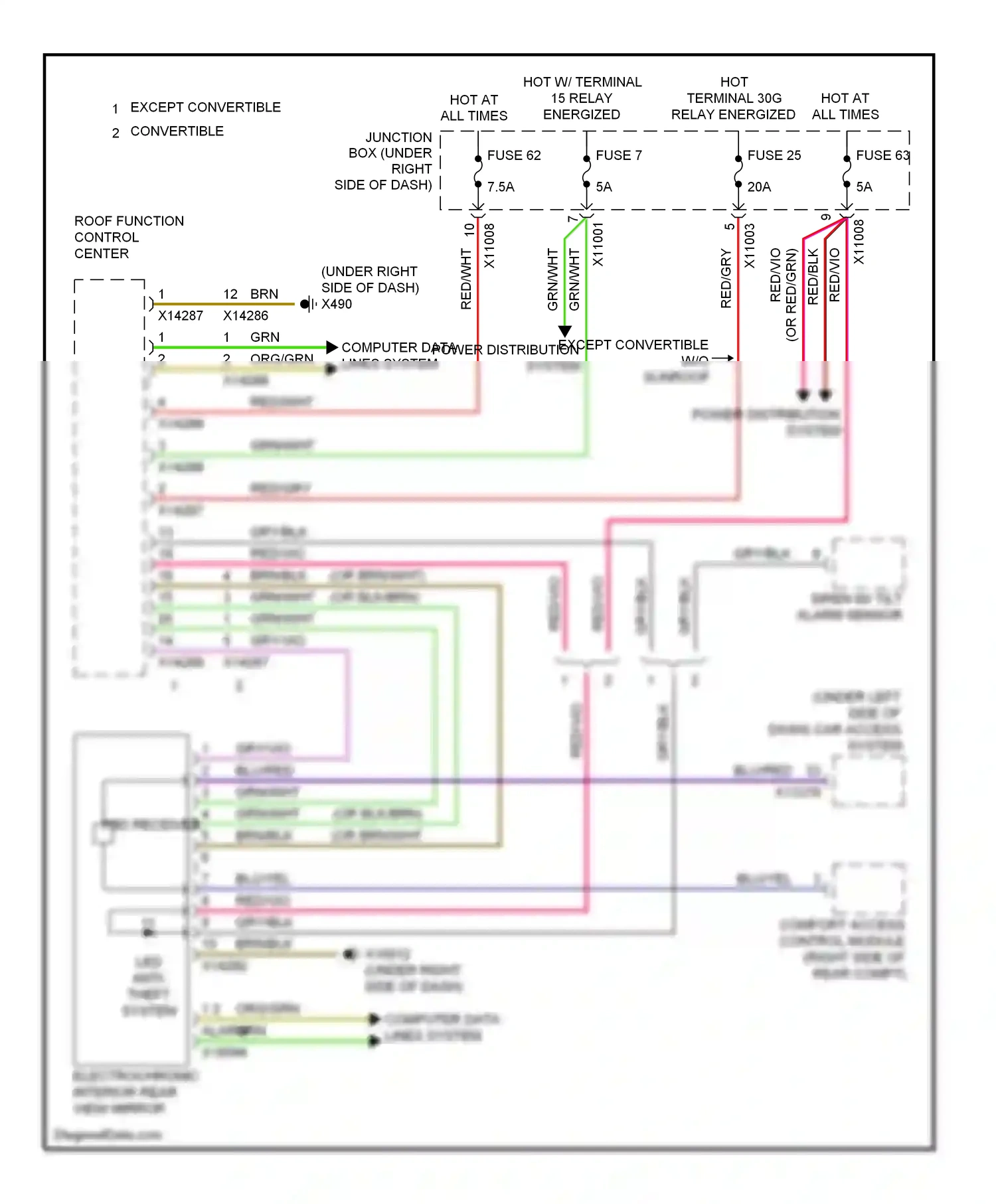 Wiring diagram red/wht for BMW M3 E90 (2007-2013) (25 of 41)