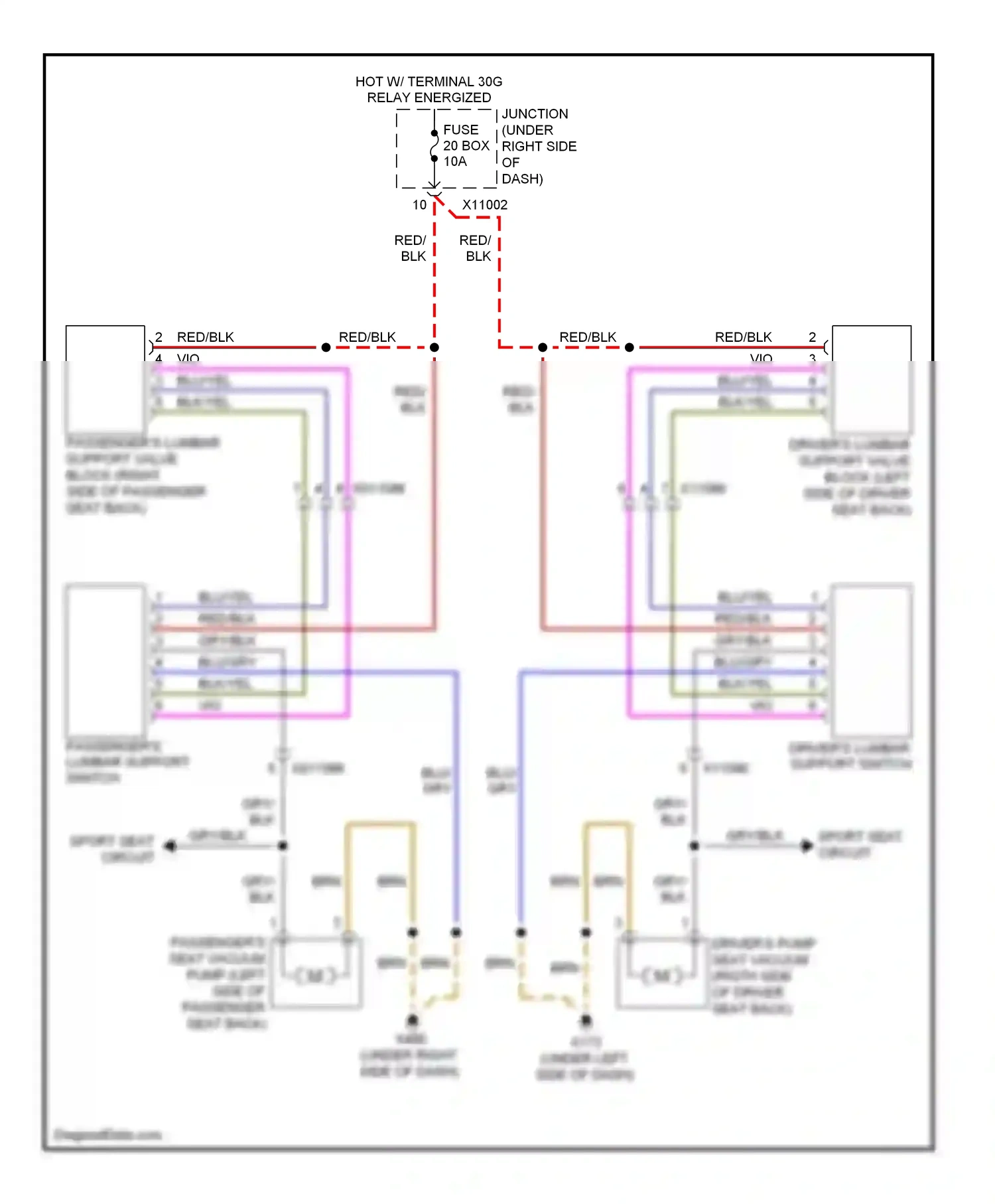 Wiring diagram relay energized for BMW M3 E90 (2007-2013) (14 of 33)