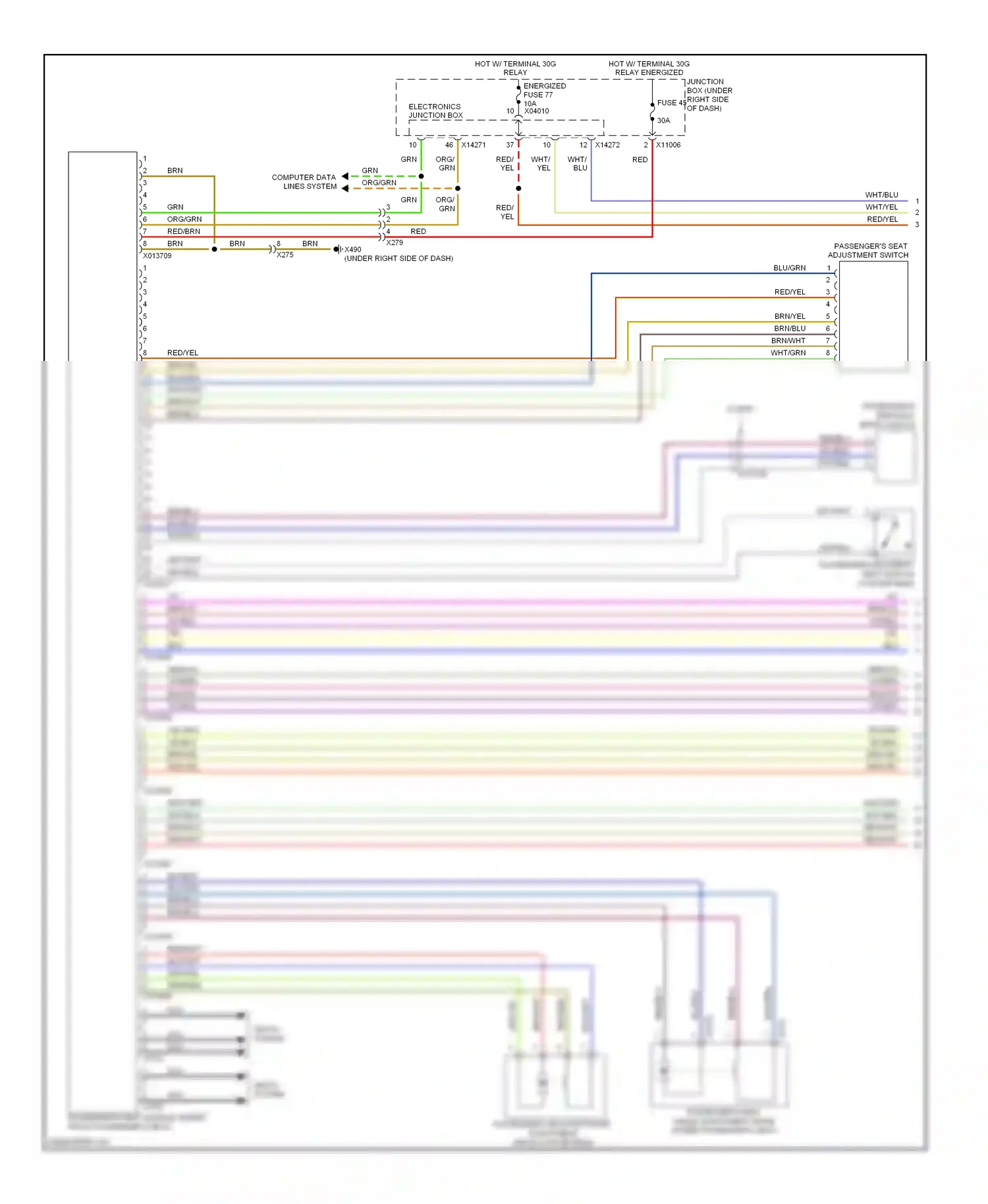 Wiring diagram vio/brn for BMW M3 E90 (2007-2013) (8 of 10)