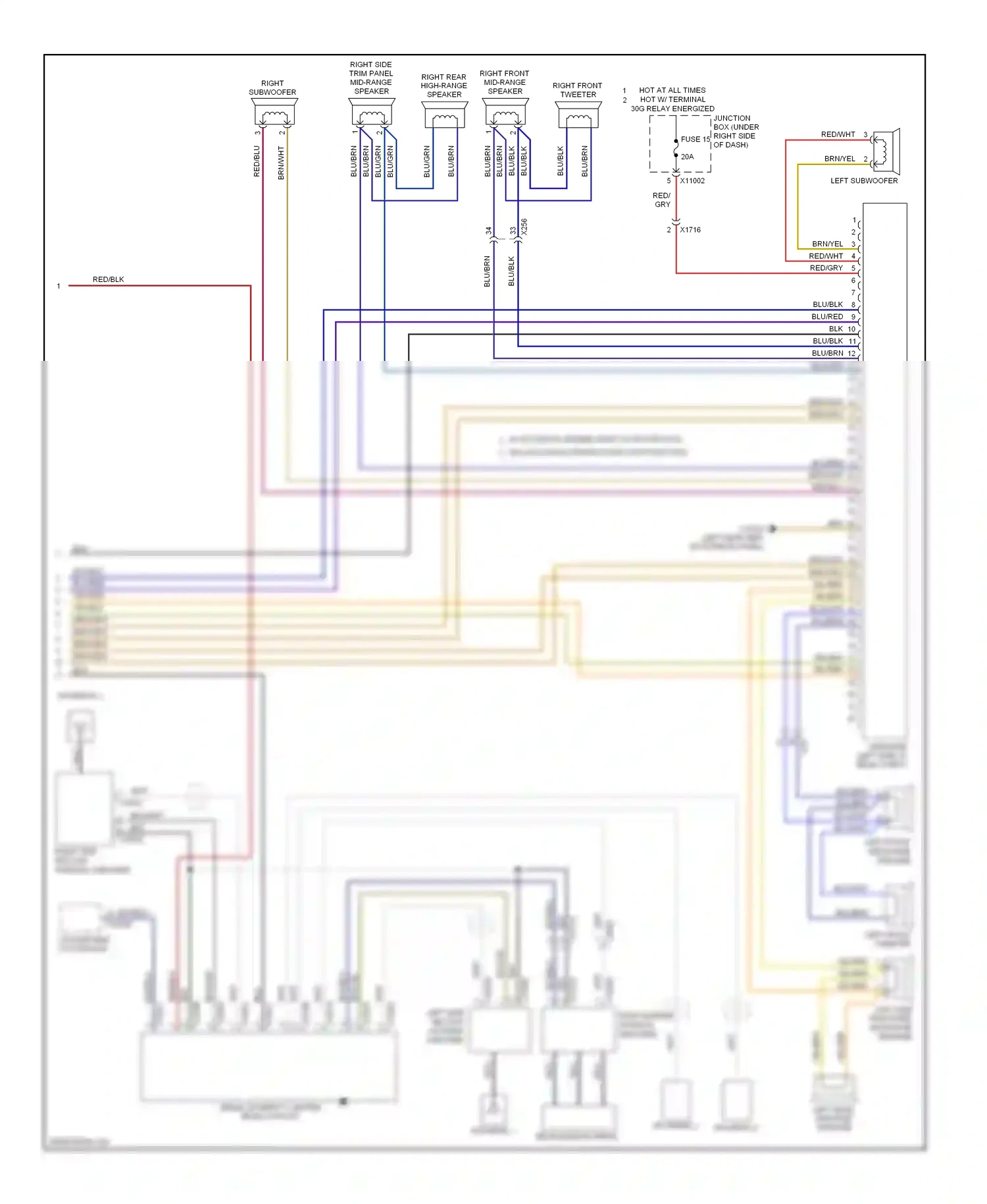 Wiring diagram w/ automatic engine start-stop function w/o automatic engine start-stop function for BMW M3 E90 (2007-2013) (6 of 18)