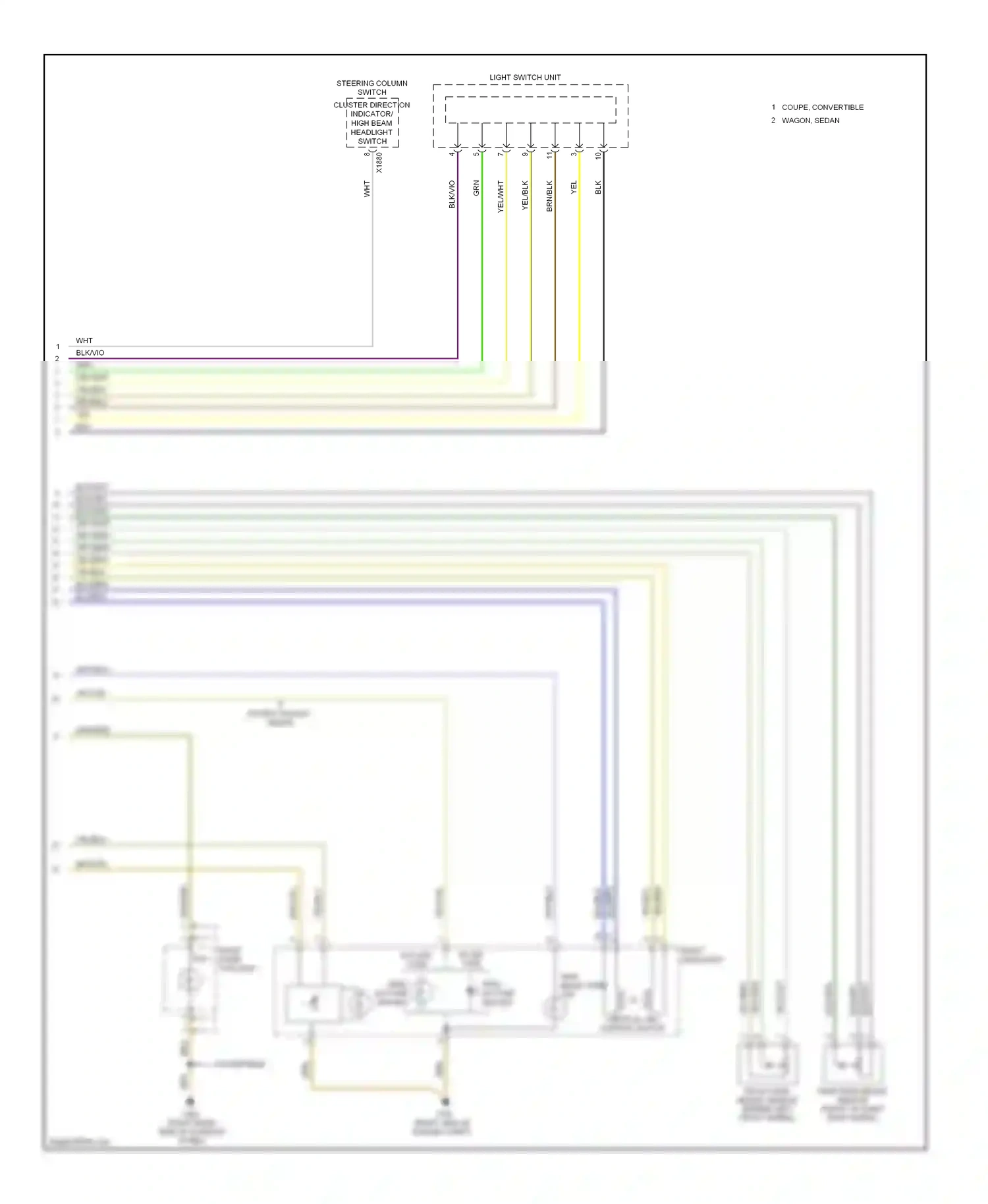 Wiring diagram w/ led type for BMW M3 E90 (2007-2013) (4 of 4)