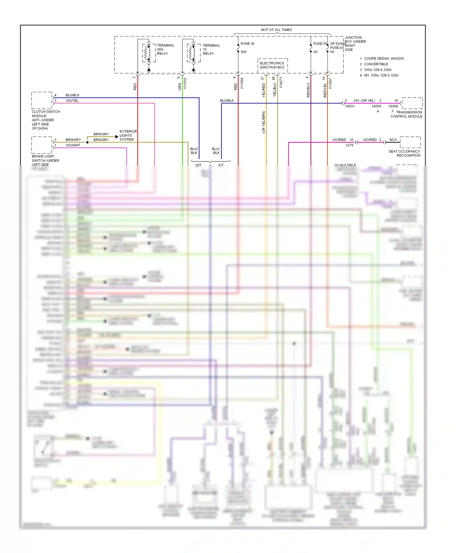 Wiring diagram wht for BMW M3 E90 (2007-2013) (1 of 79)
