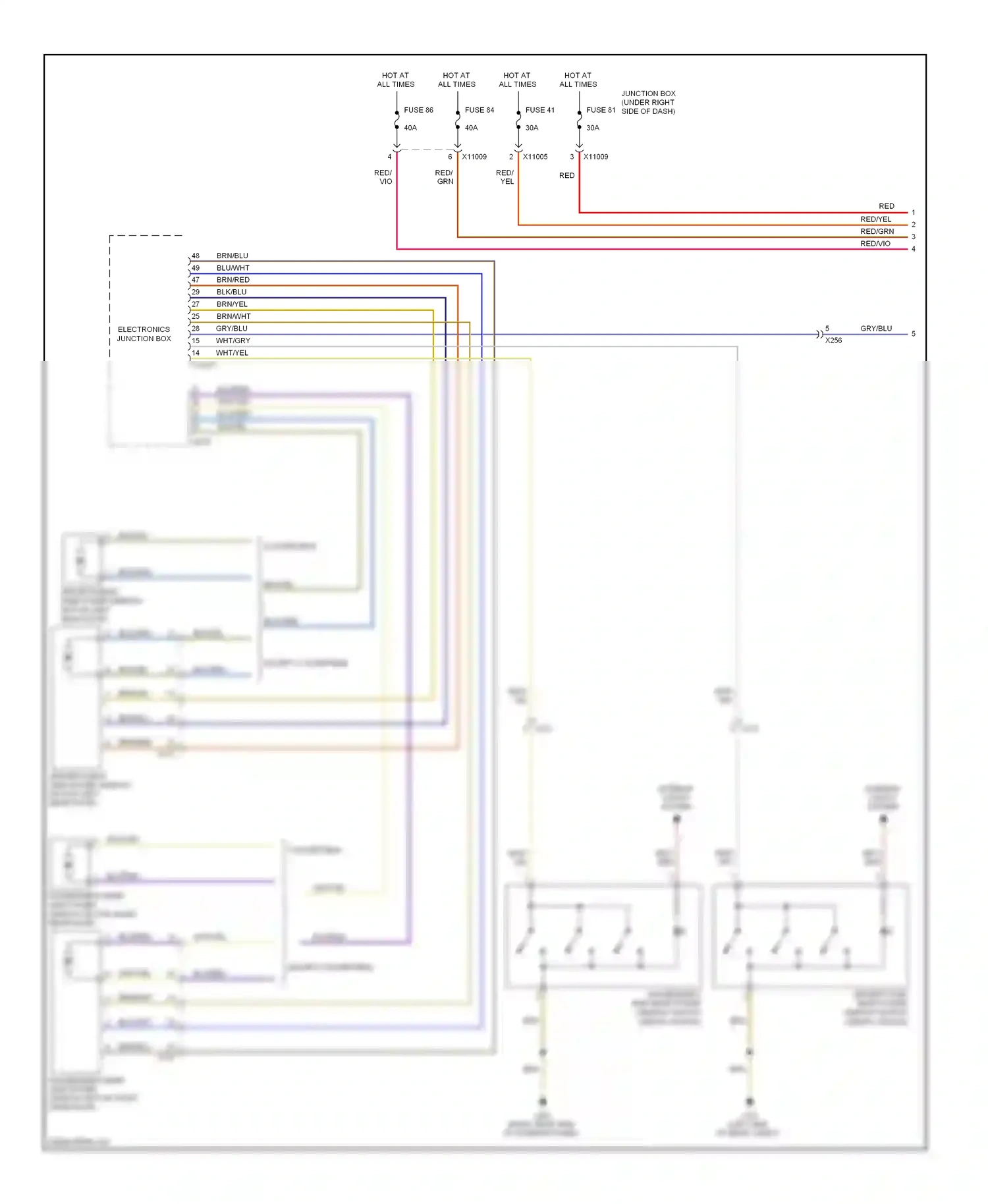Wiring diagram wht/gry for BMW M3 E90 (2007-2013) (3 of 4)