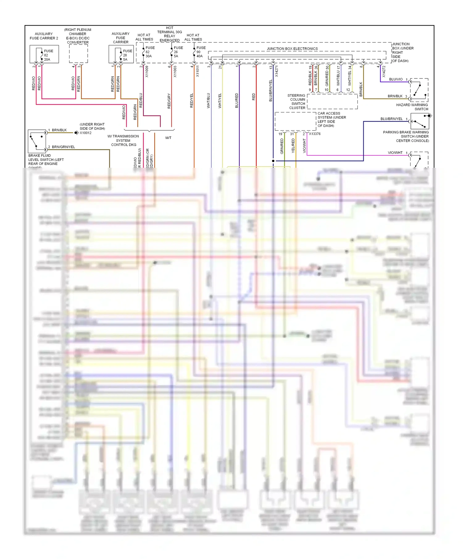 Wiring diagram yel/vio for BMW M3 E90 (2007-2013) (3 of 14)