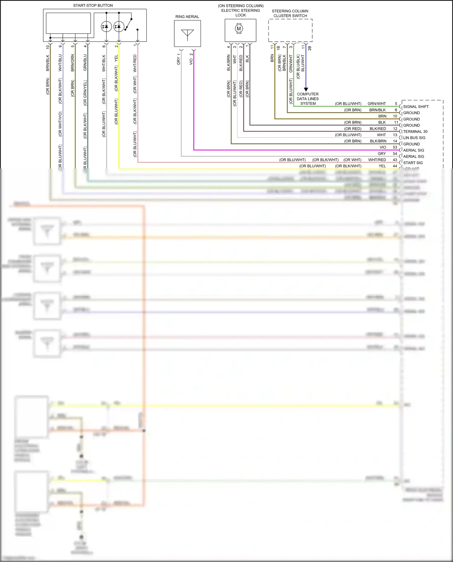 Wiring diagram blk/brn for BMW M3 F80 (2014-2018) (21 of 50)
