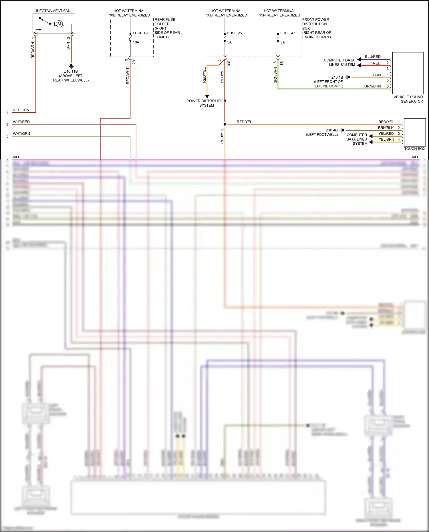 Wiring diagram brn/blk for BMW M3 F80 (2014-2018) (6 of 50)