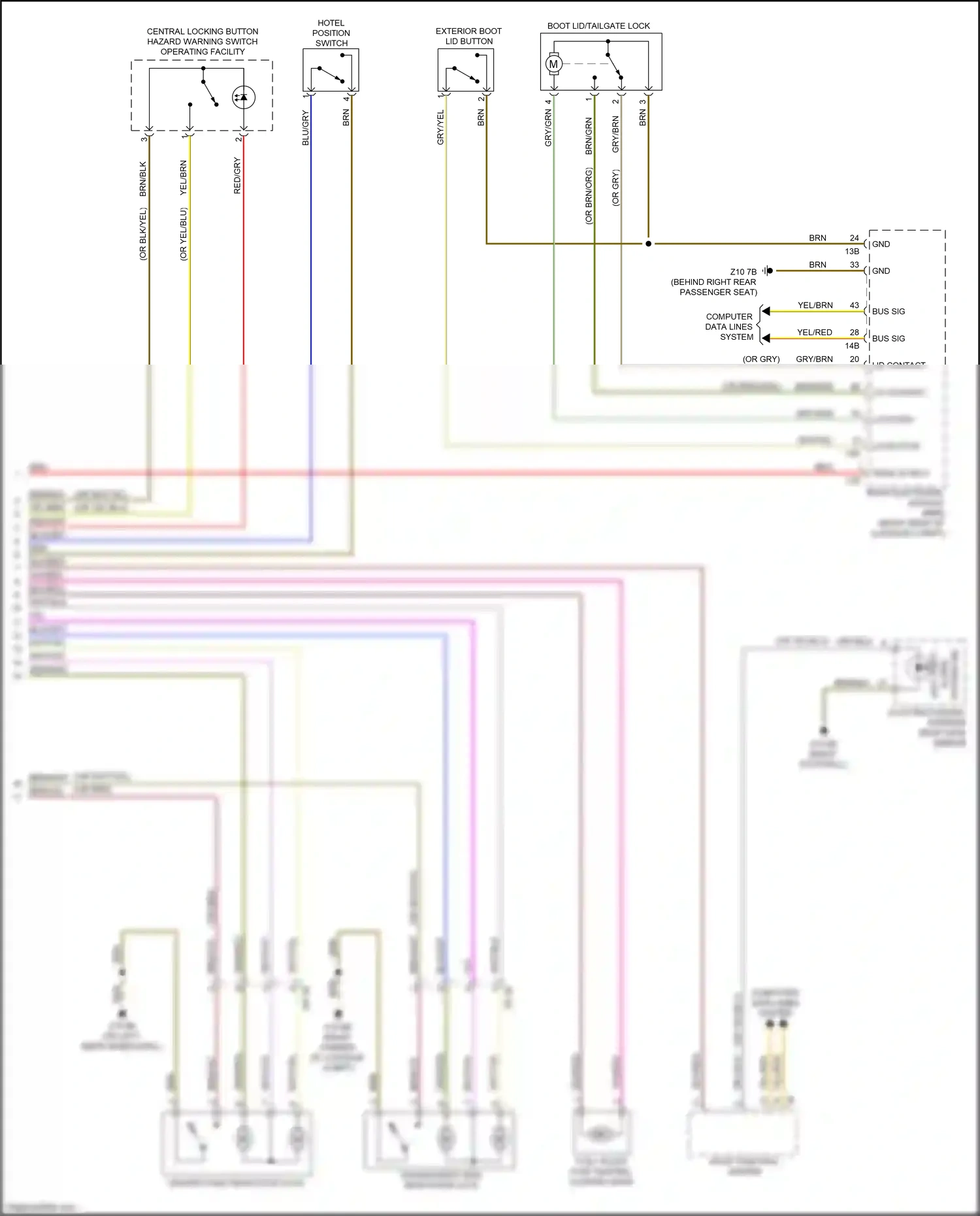Wiring diagram brn/grn for BMW M3 F80 (2014-2018) (3 of 17)