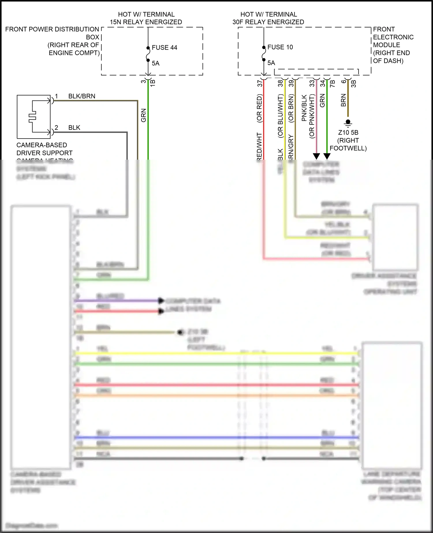Wiring diagram brn/gry for BMW M3 F80 (2014-2018) (7 of 10)