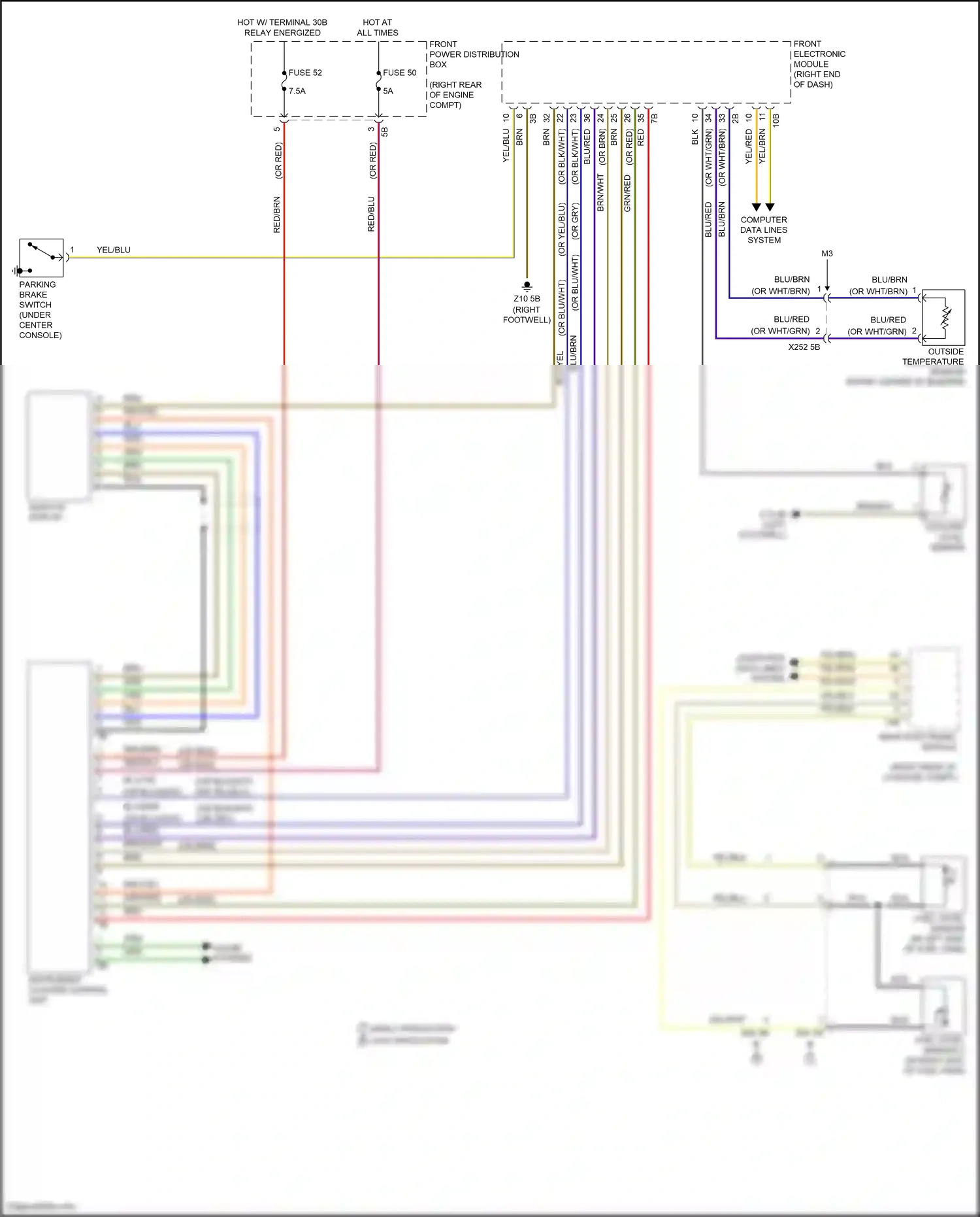 Wiring diagram computer data lines system for BMW M3 F80 (2014-2018) (75 of 80)