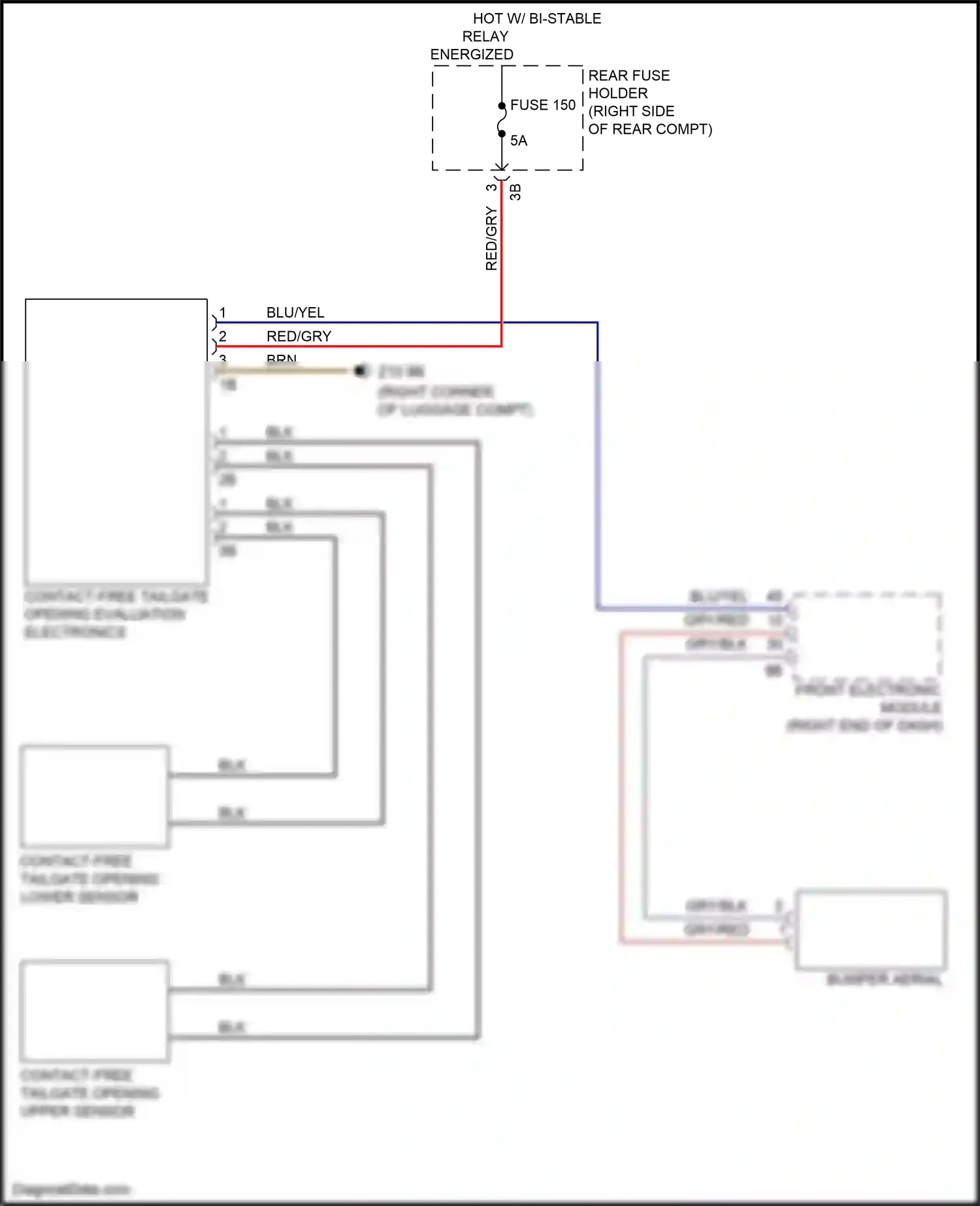 Wiring diagram front electronic module for BMW M3 F80 (2014-2018) (34 of 45)