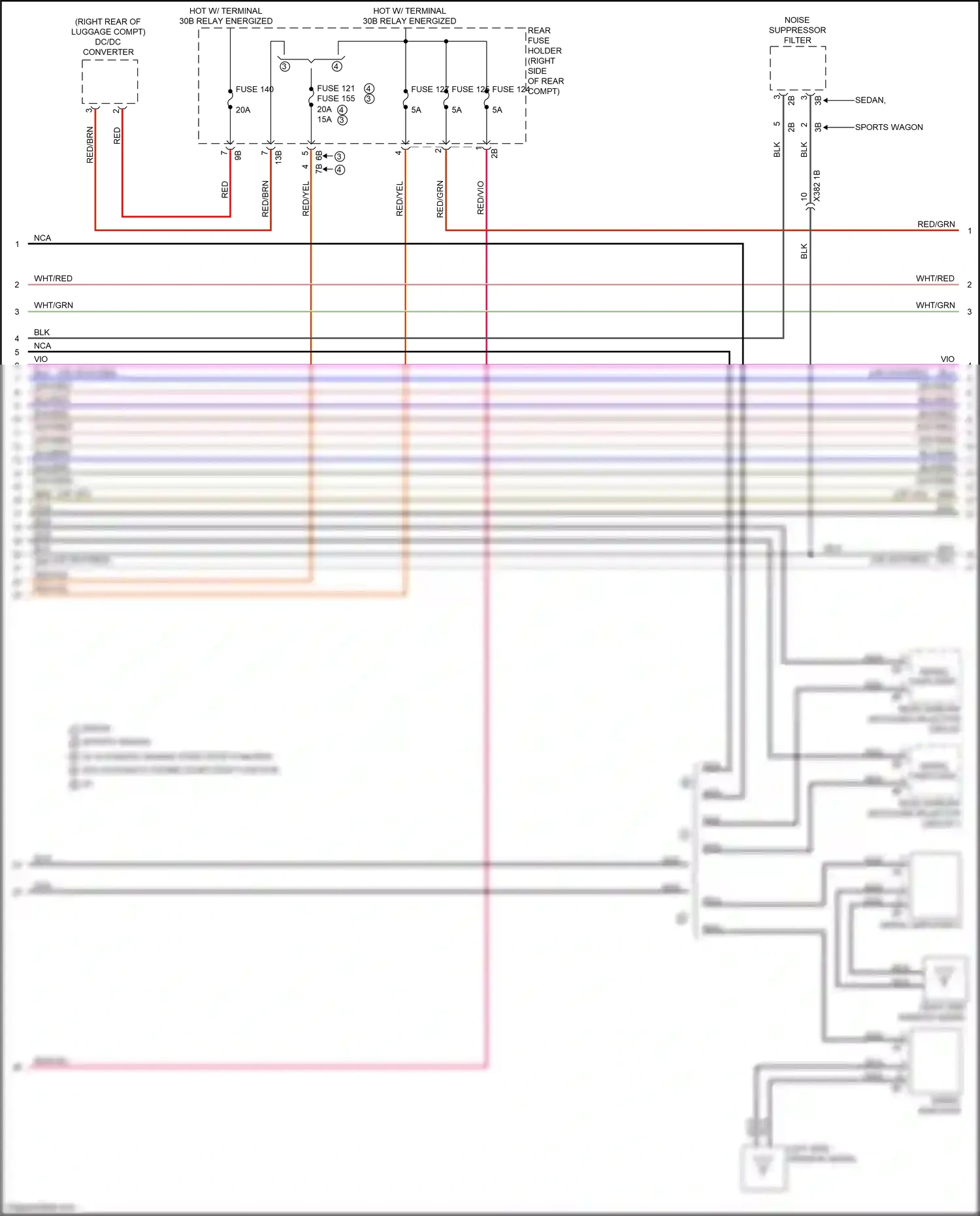 Wiring diagram fuse 127 for BMW M3 F80 (2014-2018) (3 of 9)