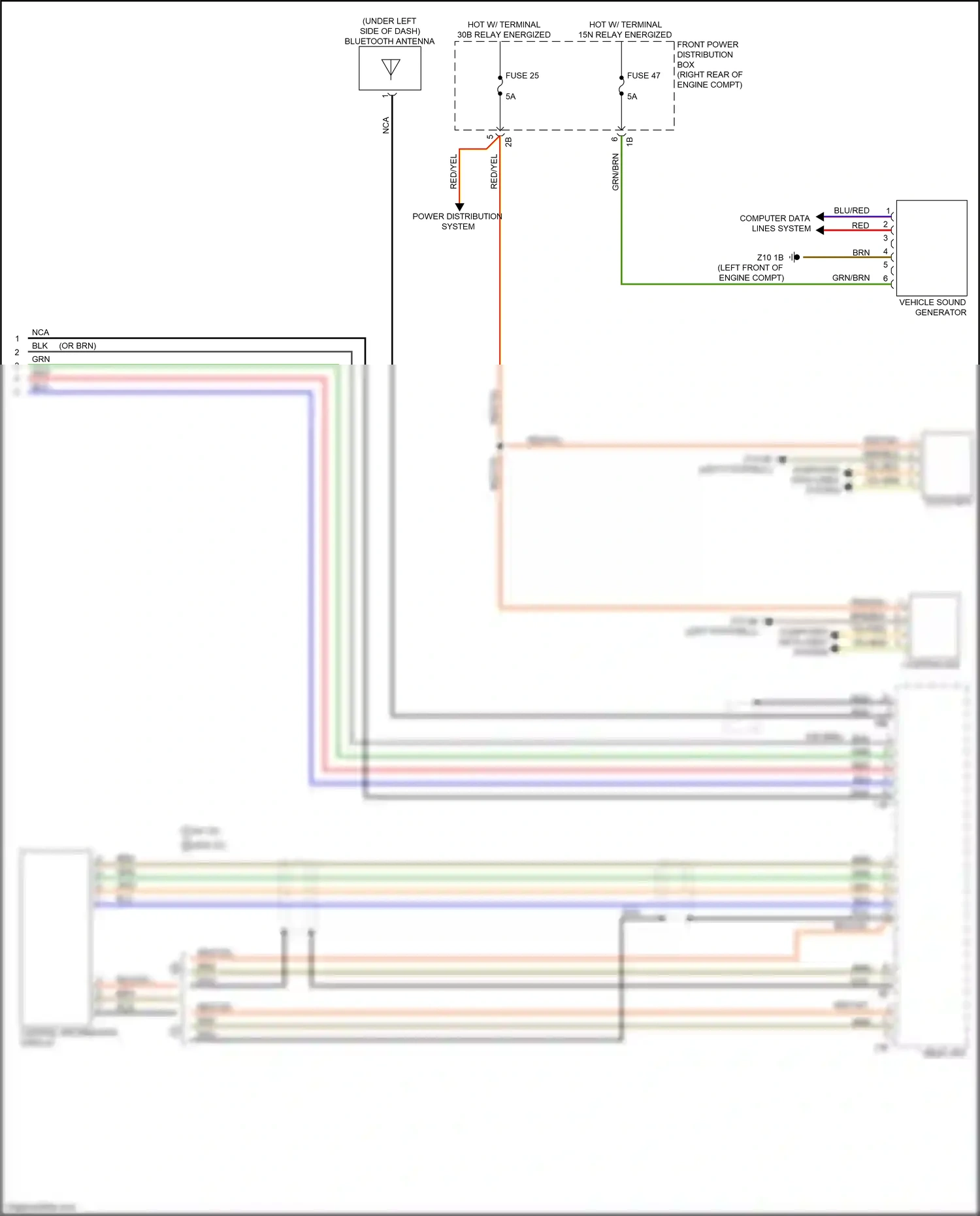 Wiring diagram fuse 47 for BMW M3 F80 (2014-2018) (3 of 9)