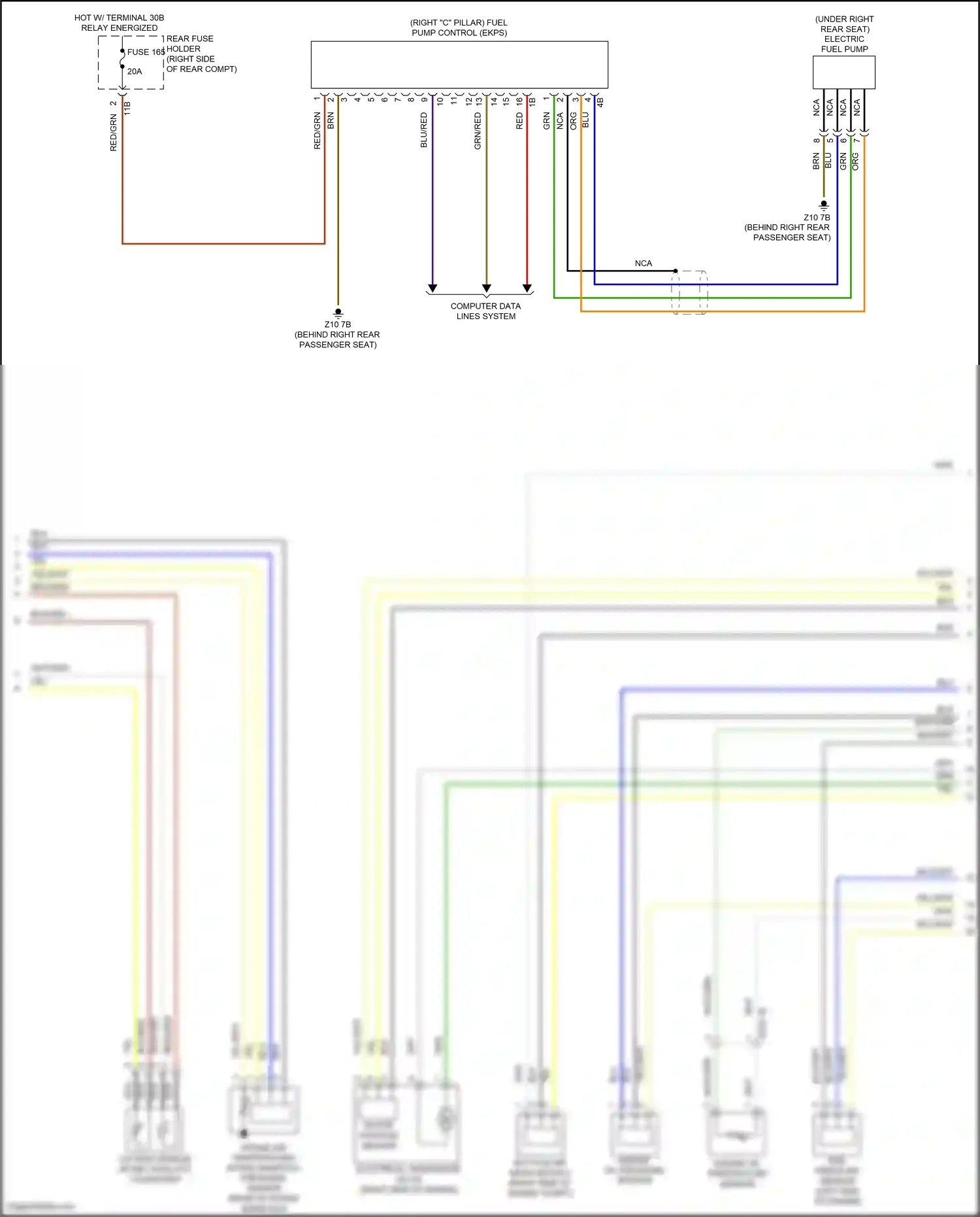 Wiring diagram grn/red for BMW M3 F80 (2014-2018) (52 of 52)