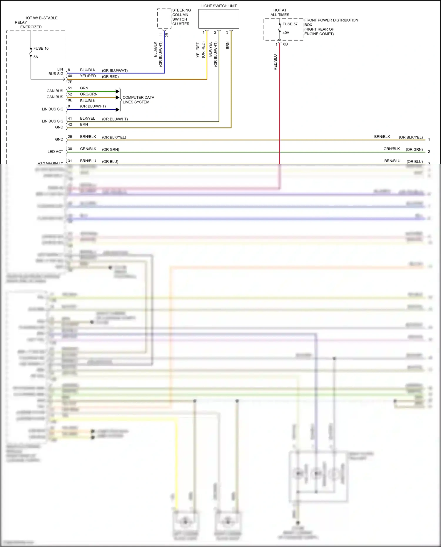 Wiring diagram grn/red for BMW M3 F80 (2014-2018) (14 of 52)