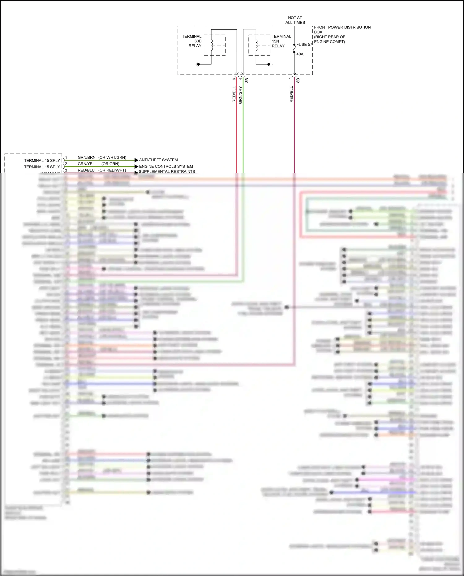 Wiring diagram grn/wht for BMW M3 F80 (2014-2018) (13 of 16)