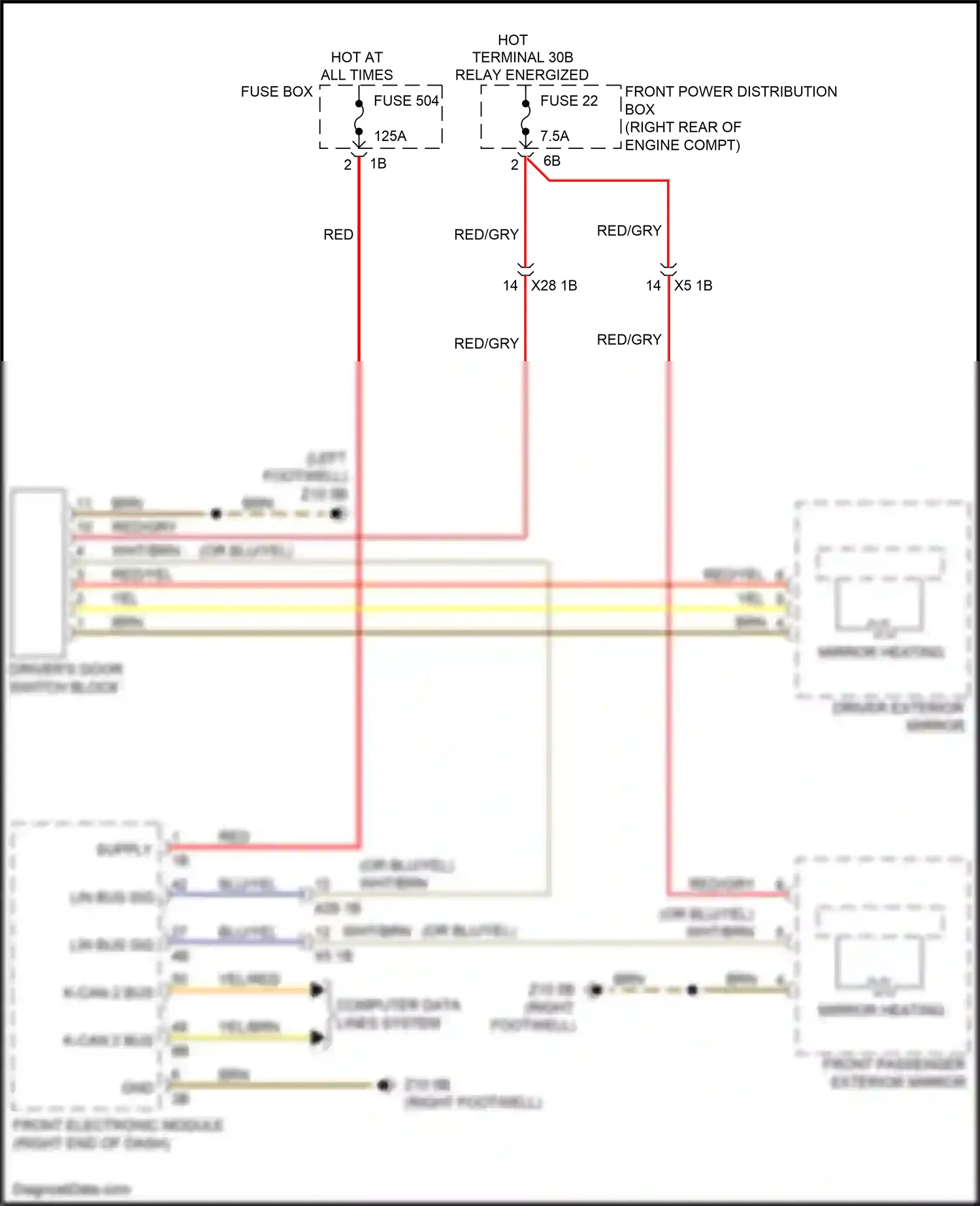 Wiring diagram hot w/ for BMW M3 F80 (2014-2018) (15 of 24)