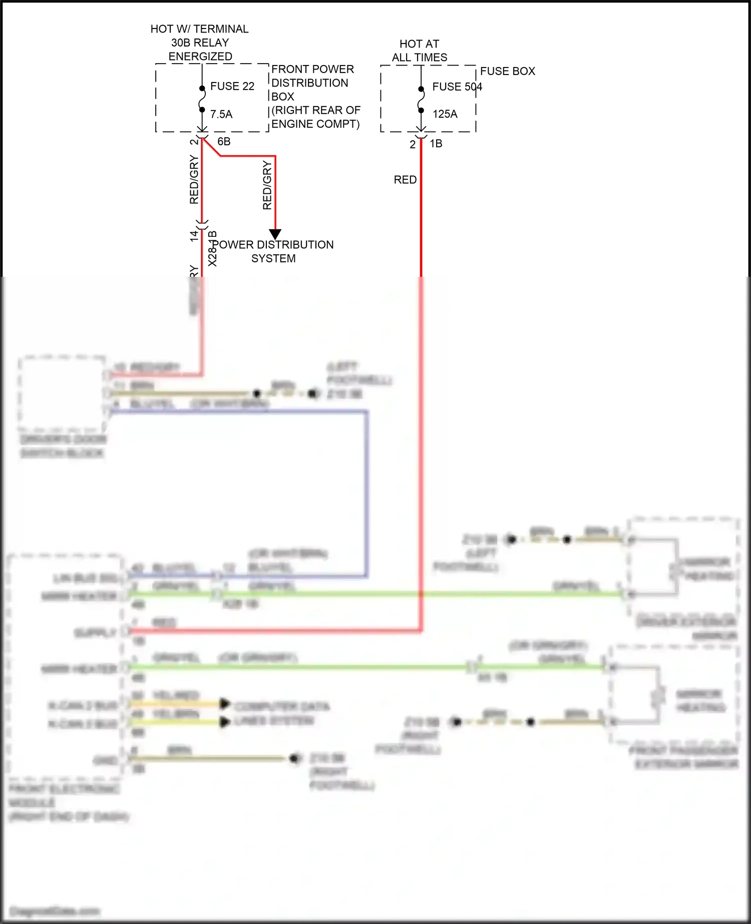 Wiring diagram red/gry for BMW M3 F80 (2014-2018) (5 of 24)