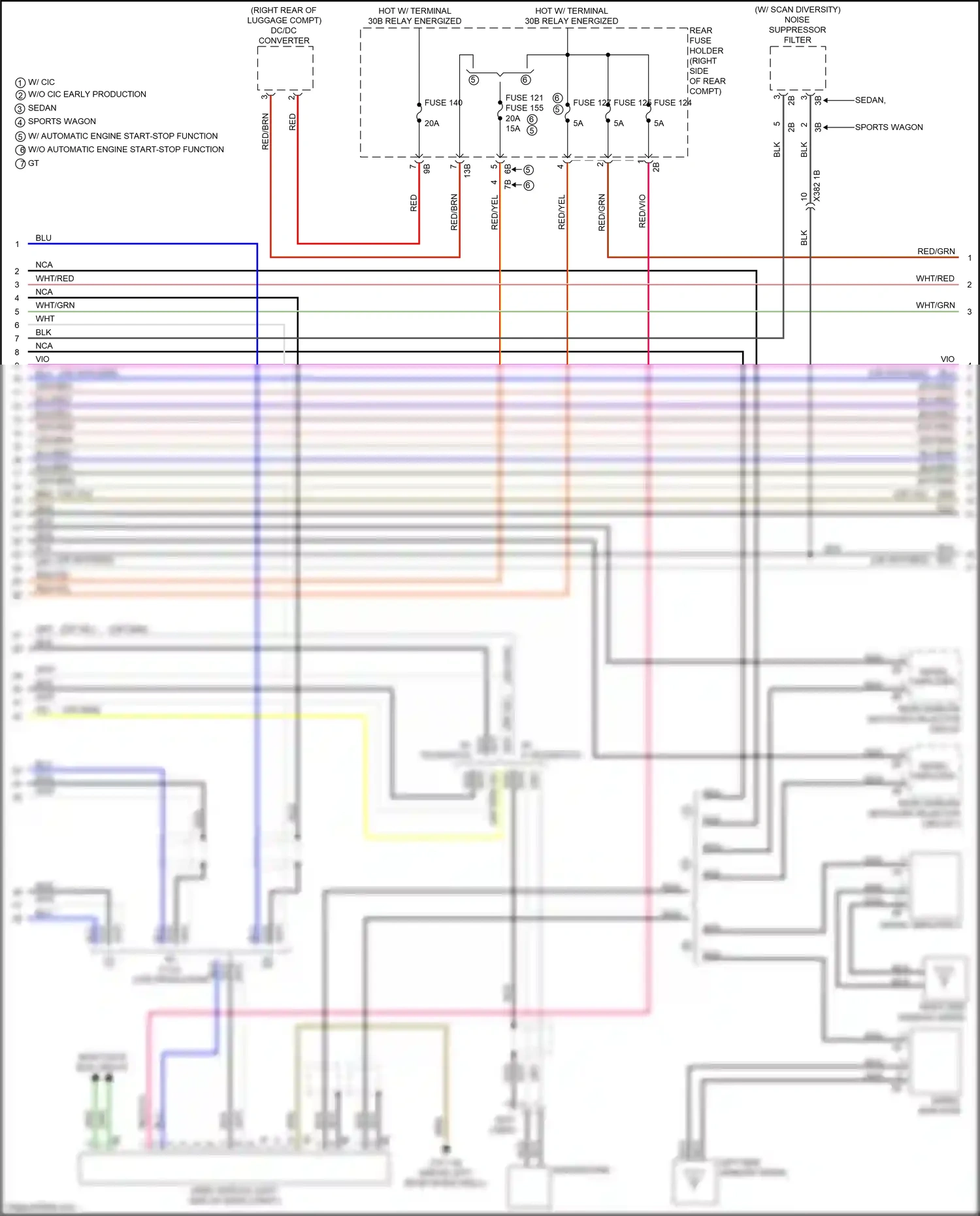 Wiring diagram w/ scan diversity for BMW M3 F80 (2014-2018) (1 of 2)