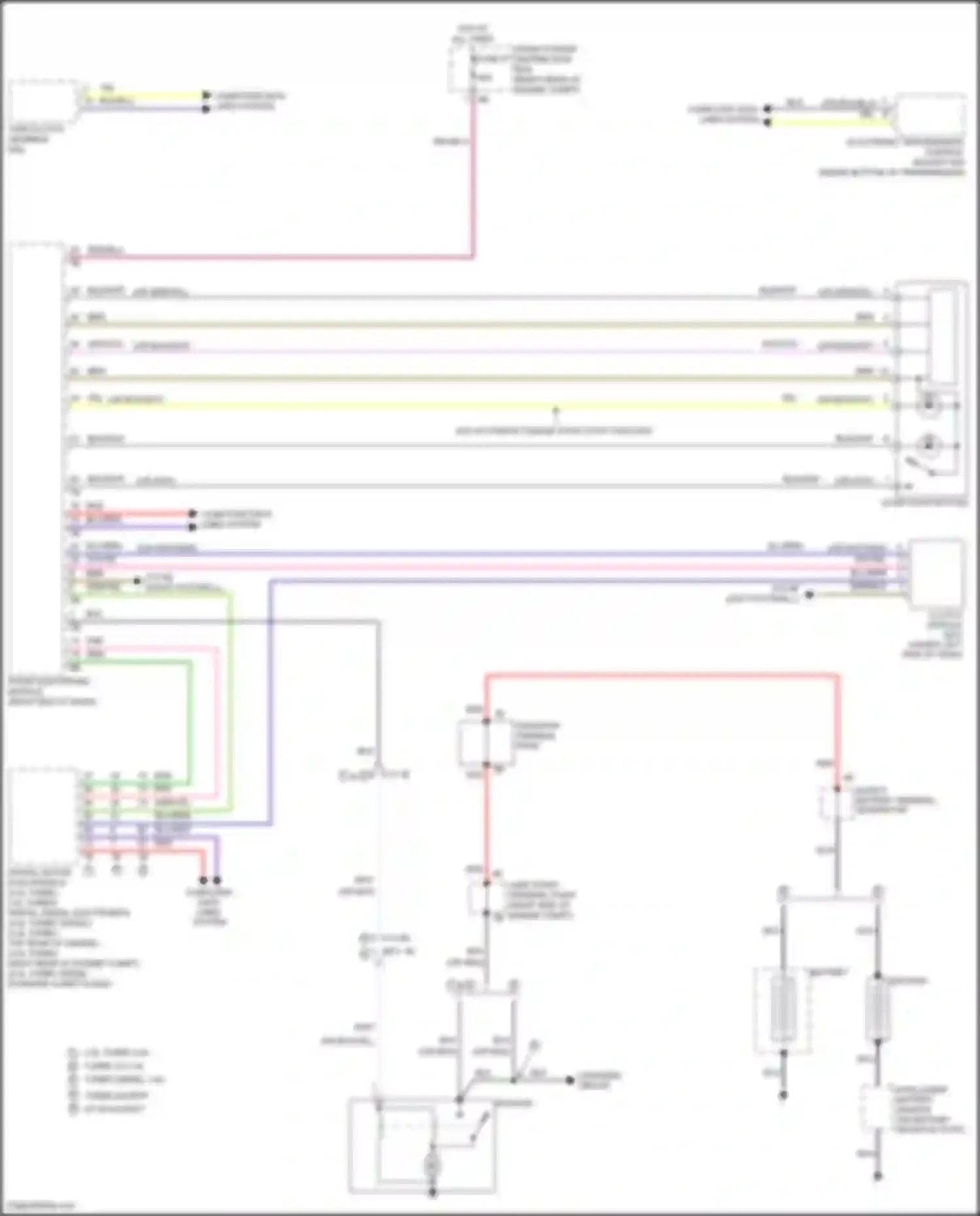Wiring diagram w/o automatic engine start-stop function for BMW M3 F80 (2014-2018) (1 of 1)