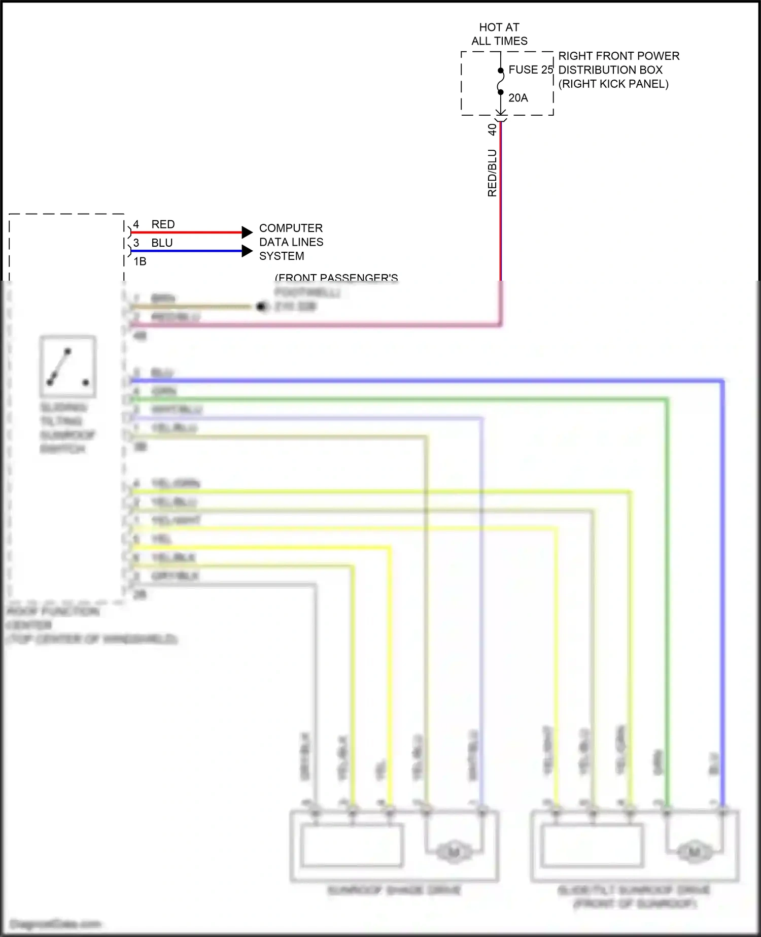 Wiring diagram blu for BMW M3 G80 (2020-2024) (10 of 91)