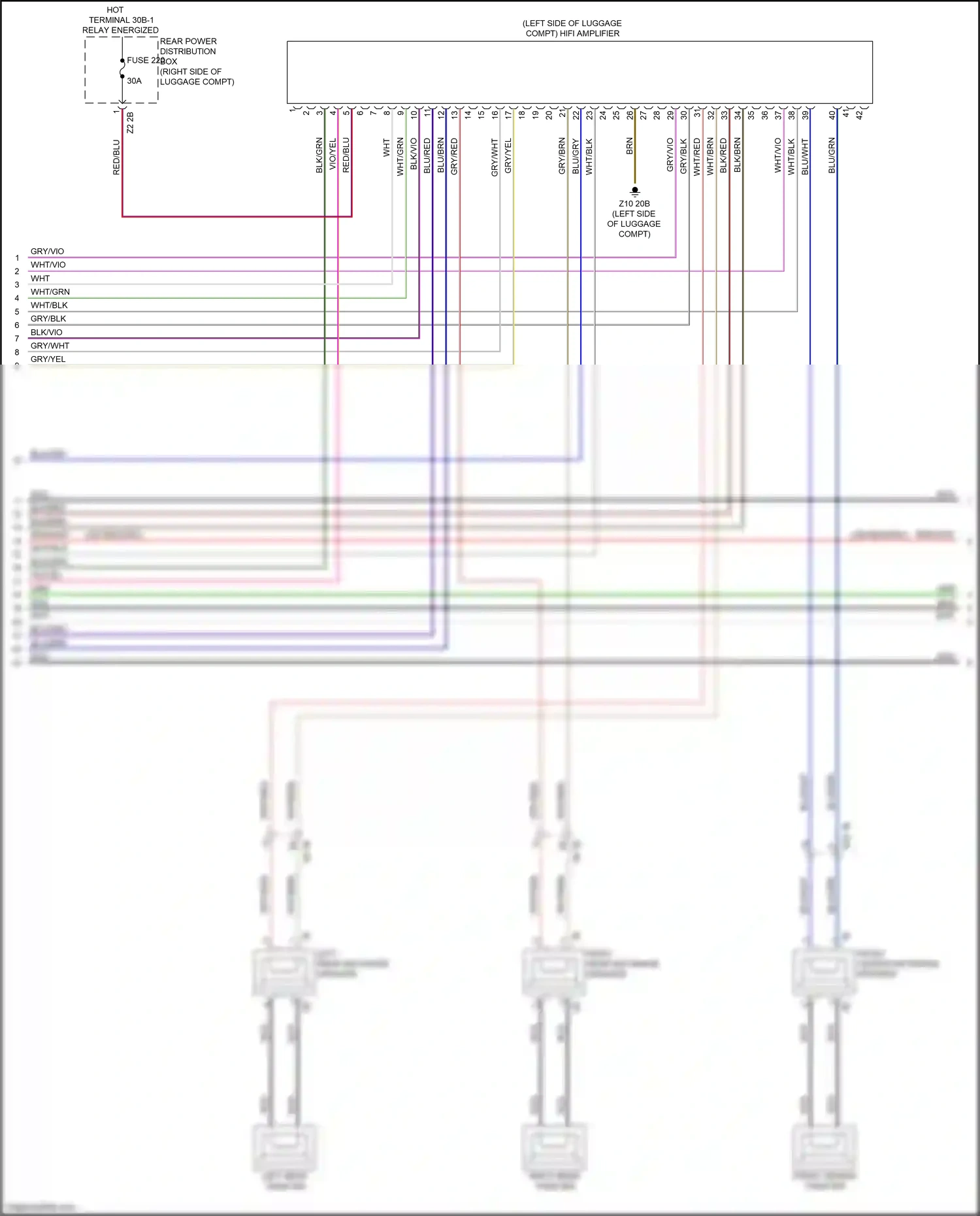 Wiring diagram blu/brn for BMW M3 G80 (2020-2024) (13 of 37)