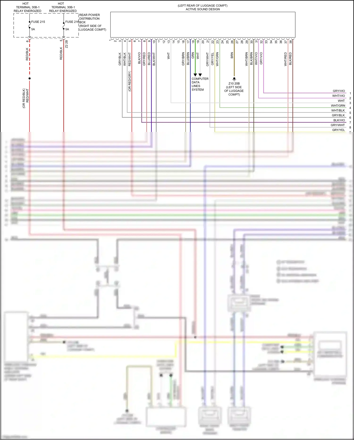 Wiring diagram blu/gry for BMW M3 G80 (2020-2024) (5 of 35)