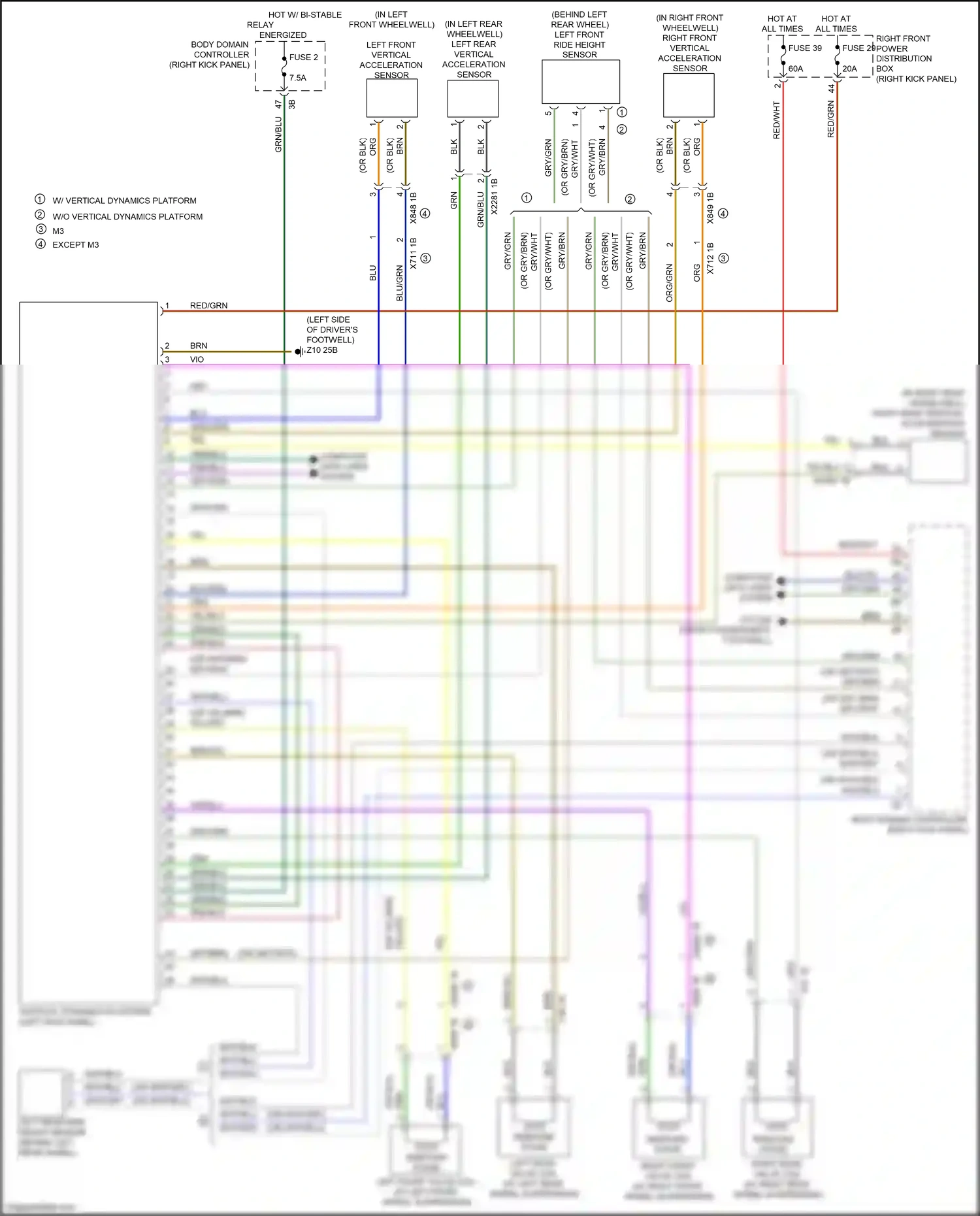 Wiring diagram body domain controller for BMW M3 G80 (2020-2024) (24 of 47)