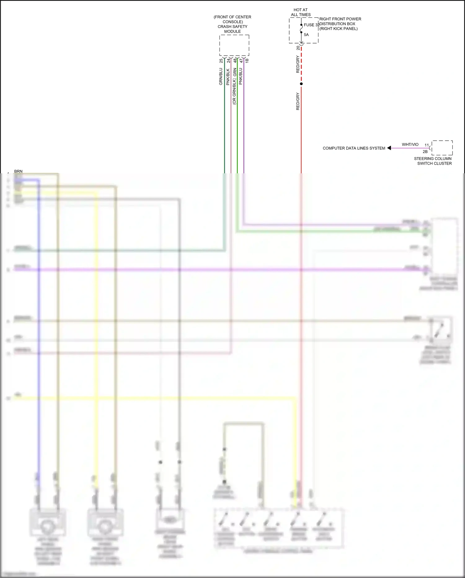 Wiring diagram body domain controller for BMW M3 G80 (2020-2024) (21 of 47)