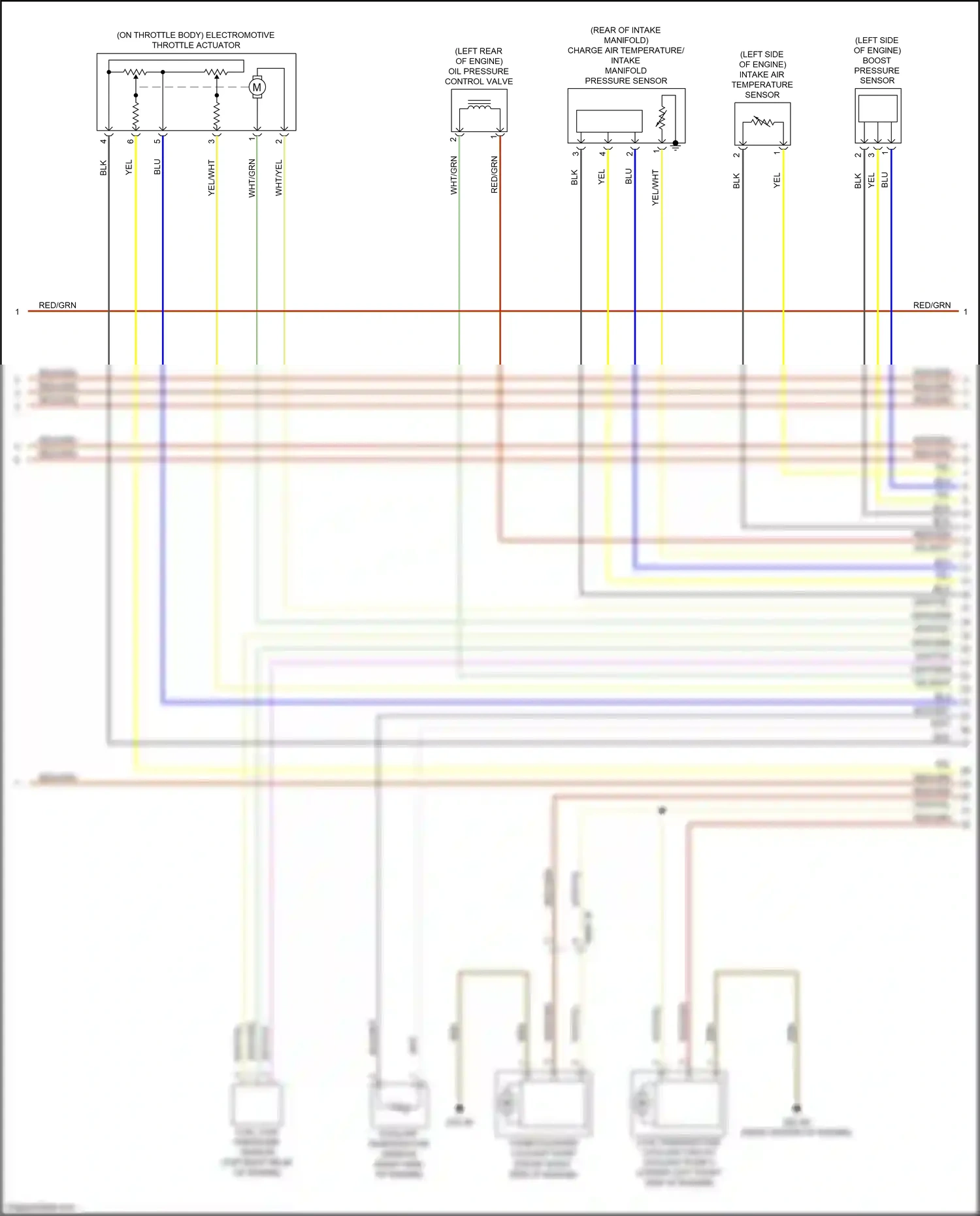 Wiring diagram boost pressure sensor for BMW M3 G80 (2020-2024) (1 of 1)
