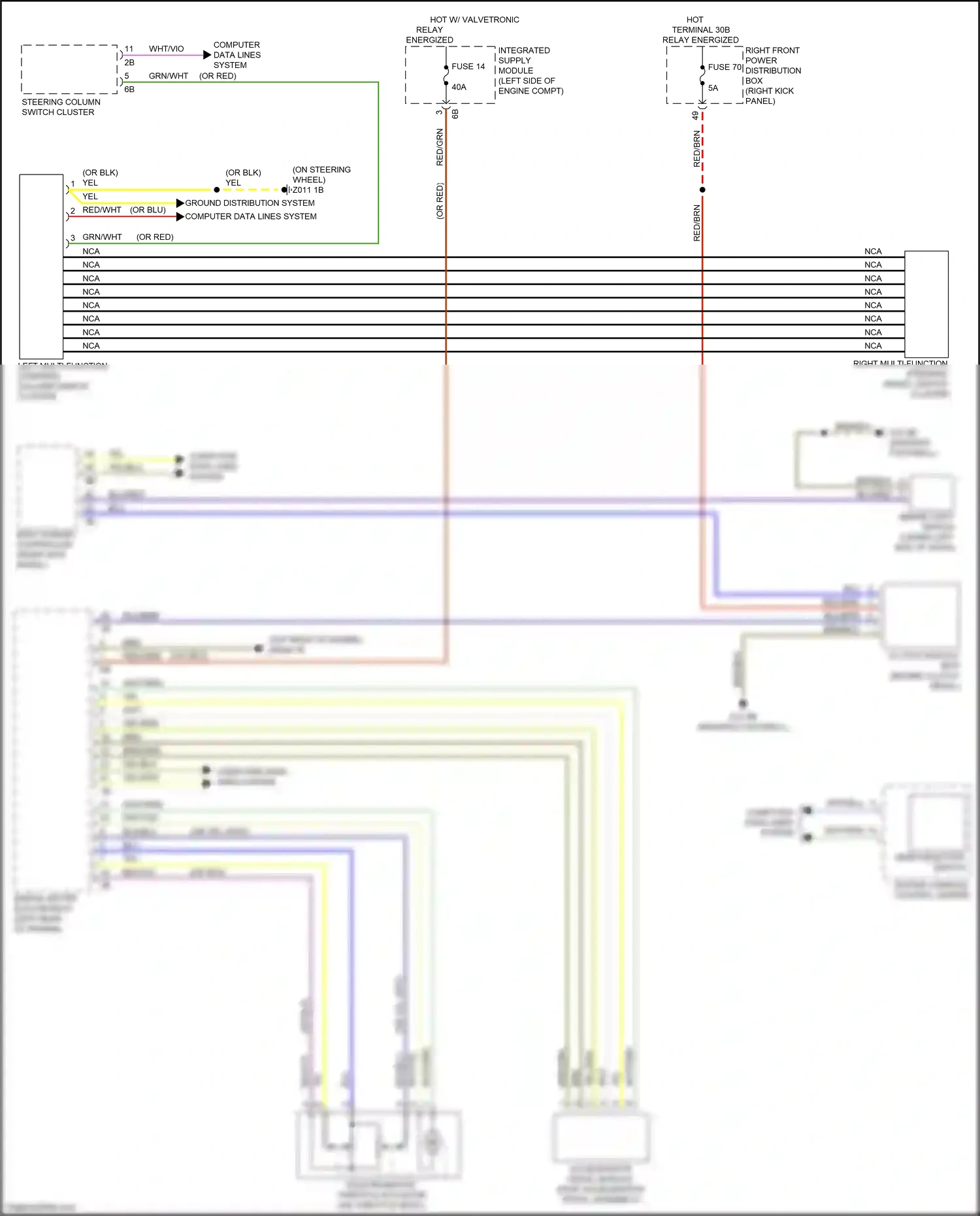 Wiring diagram computer data lines system for BMW M3 G80 (2020-2024) (5 of 108)
