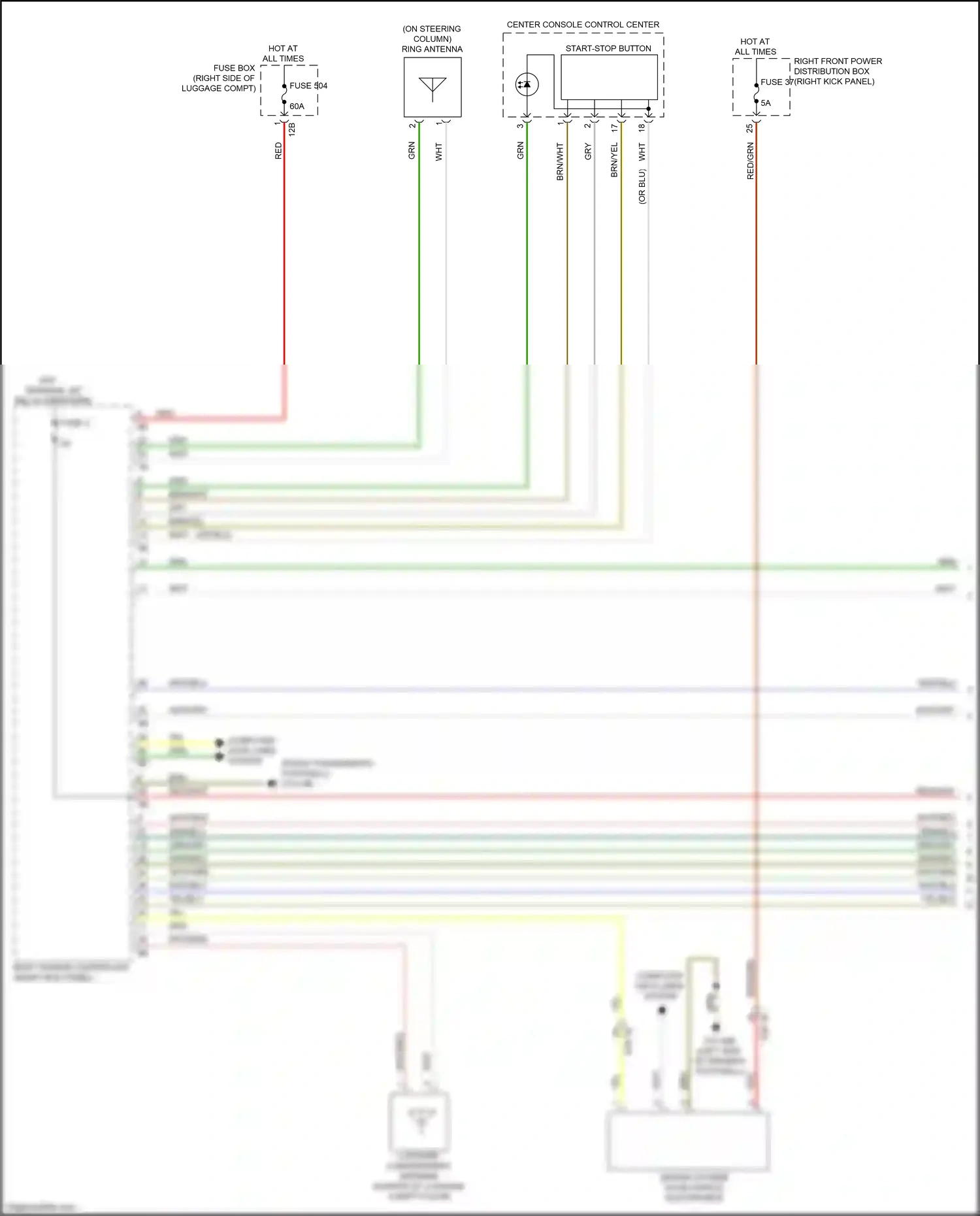 Wiring diagram computer data lines system for BMW M3 G80 (2020-2024) (1 of 108)