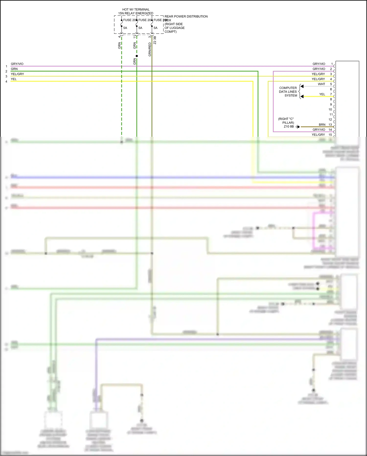 Wiring diagram computer data lines system for BMW M3 G80 (2020-2024) (73 of 108)