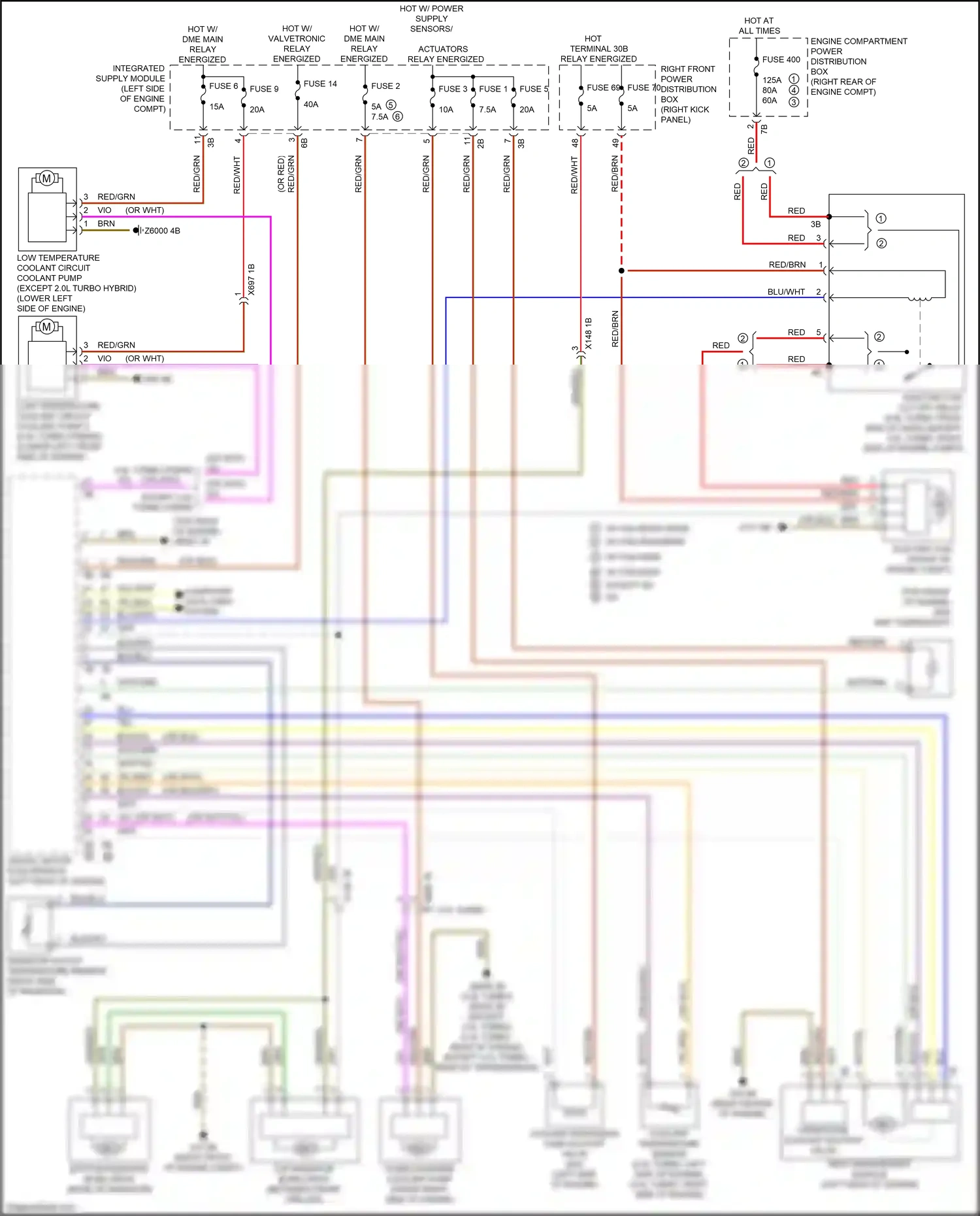 Wiring diagram digital motor electronics for BMW M3 G80 (2020-2024) (4 of 10)