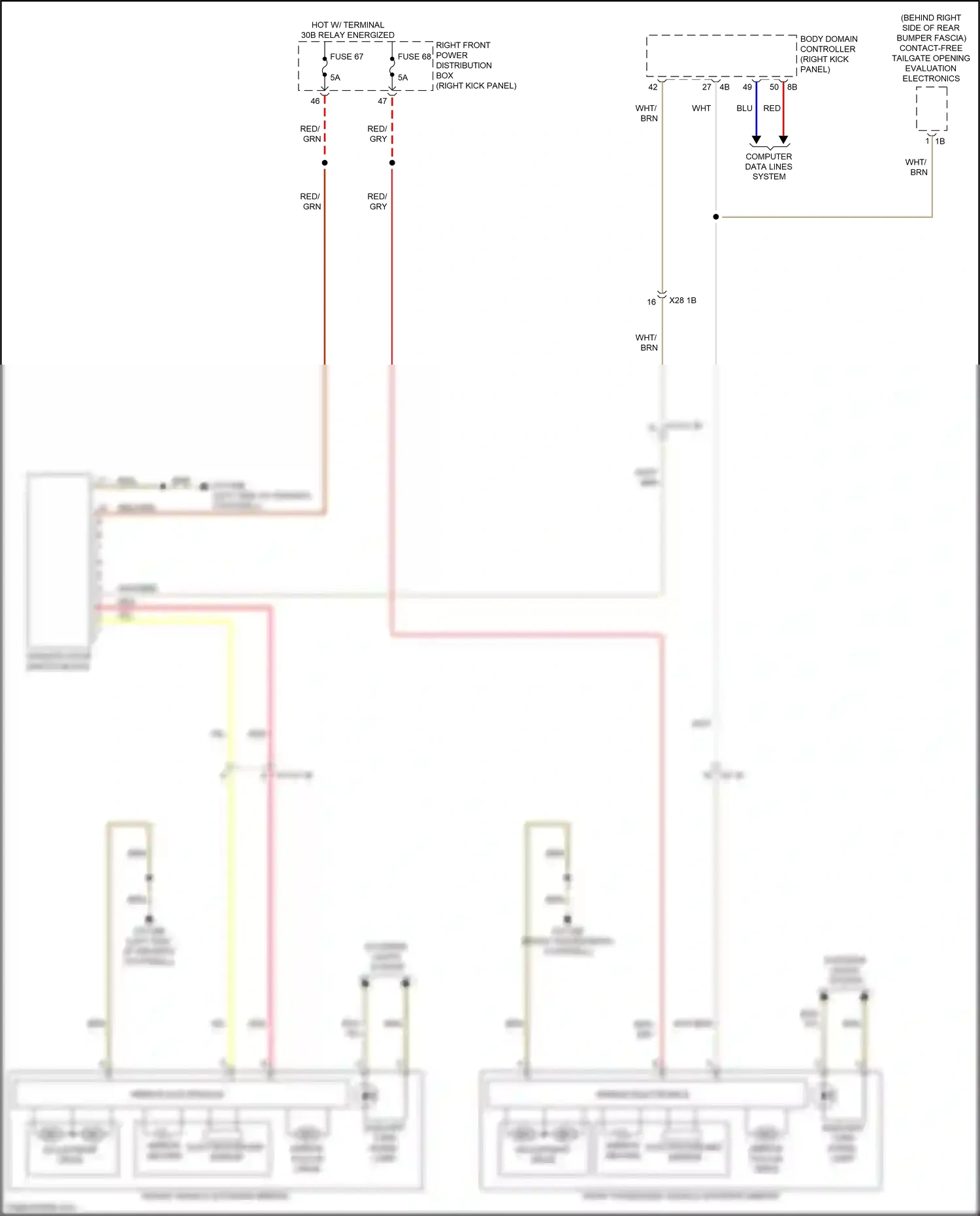 Wiring diagram electrochromic mirror for BMW M3 G80 (2020-2024) (1 of 1)