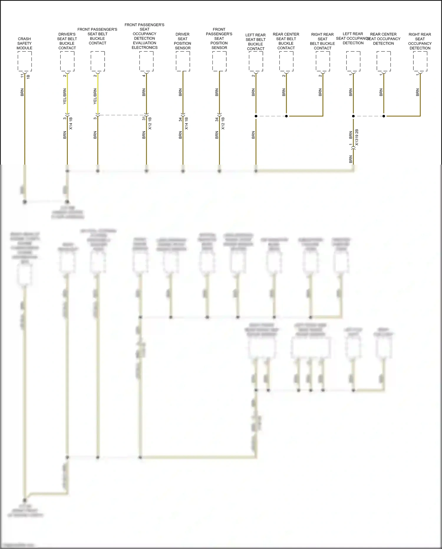Wiring diagram engine compartment power distribution box for BMW M3 G80 (2020-2024) (7 of 10)
