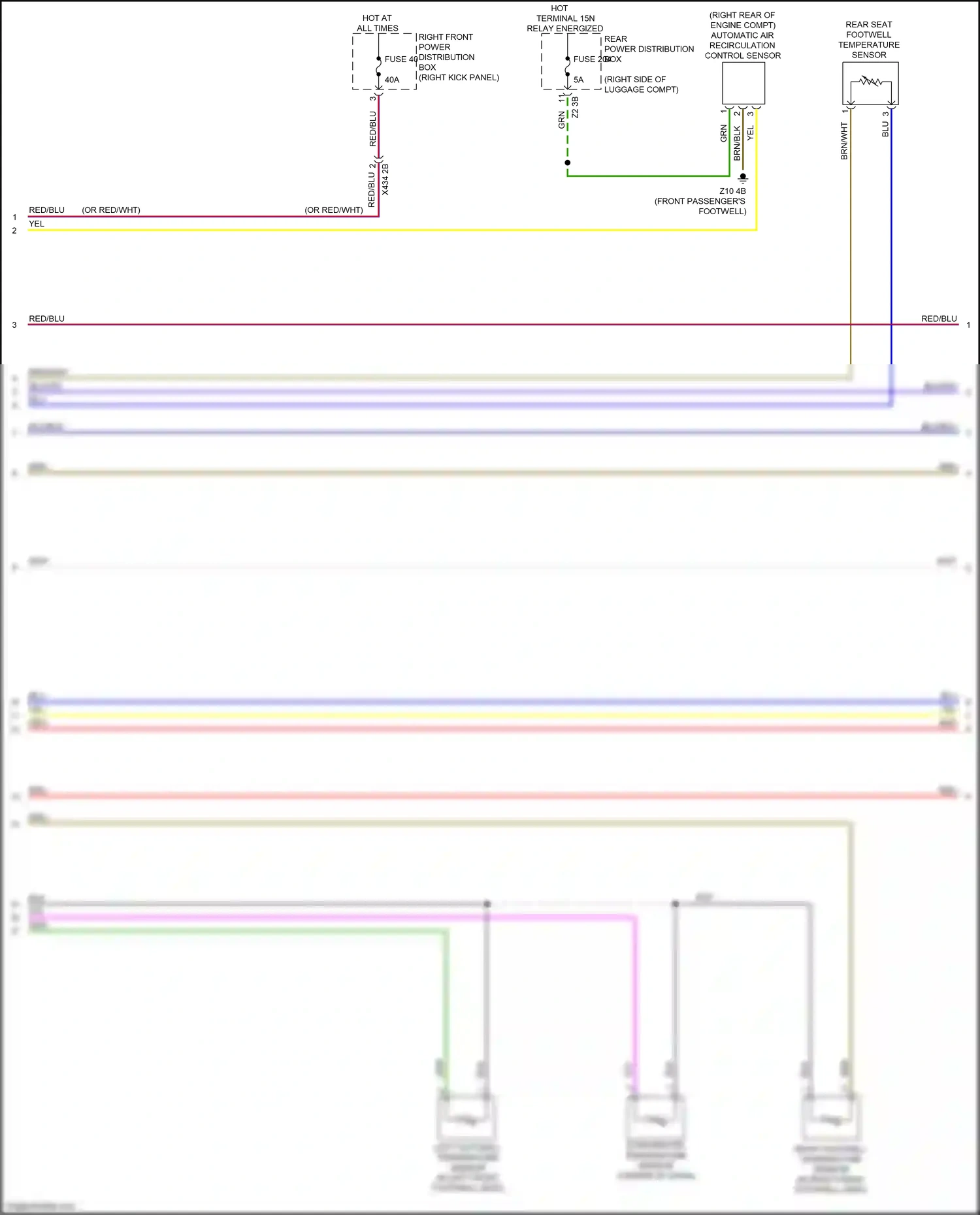 Wiring diagram evaporator temperature sensor for BMW M3 G80 (2020-2024) (1 of 1)