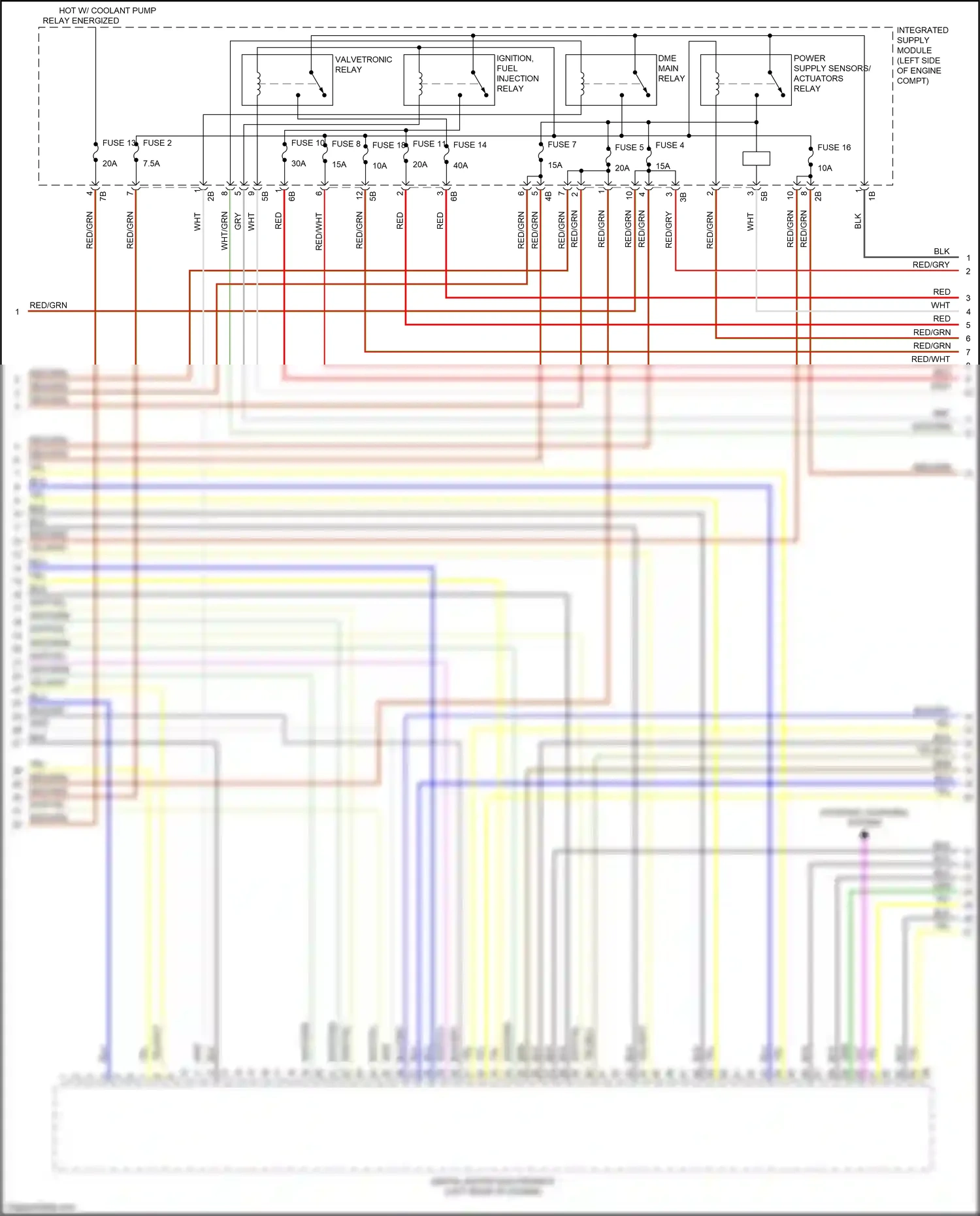 Wiring diagram fuse 2 for BMW M3 G80 (2020-2024) (6 of 6)