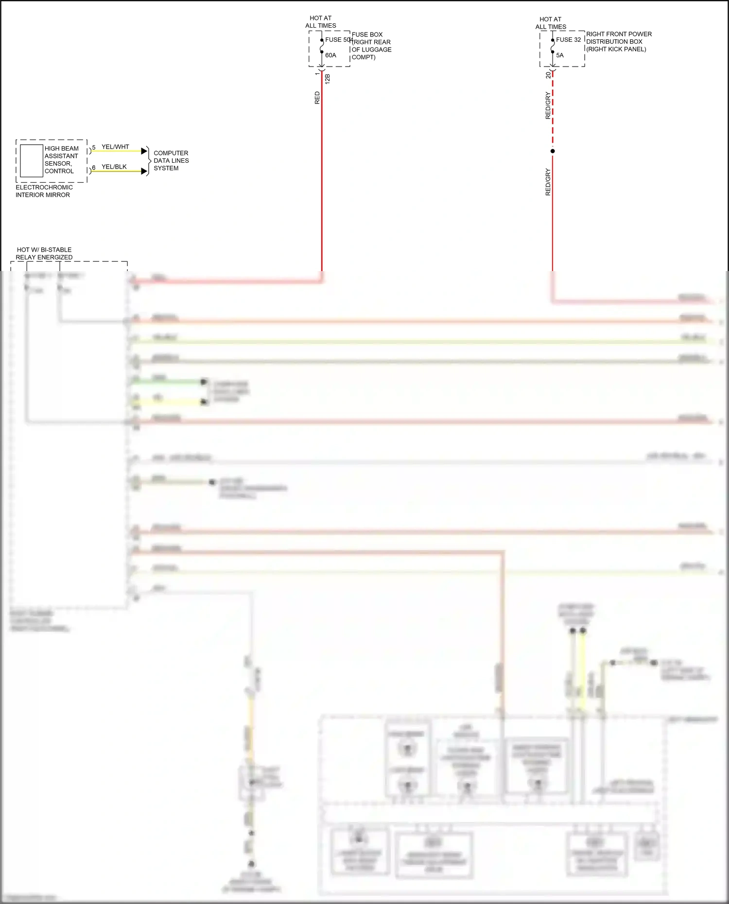 Wiring diagram fuse 32 for BMW M3 G80 (2020-2024) (4 of 7)