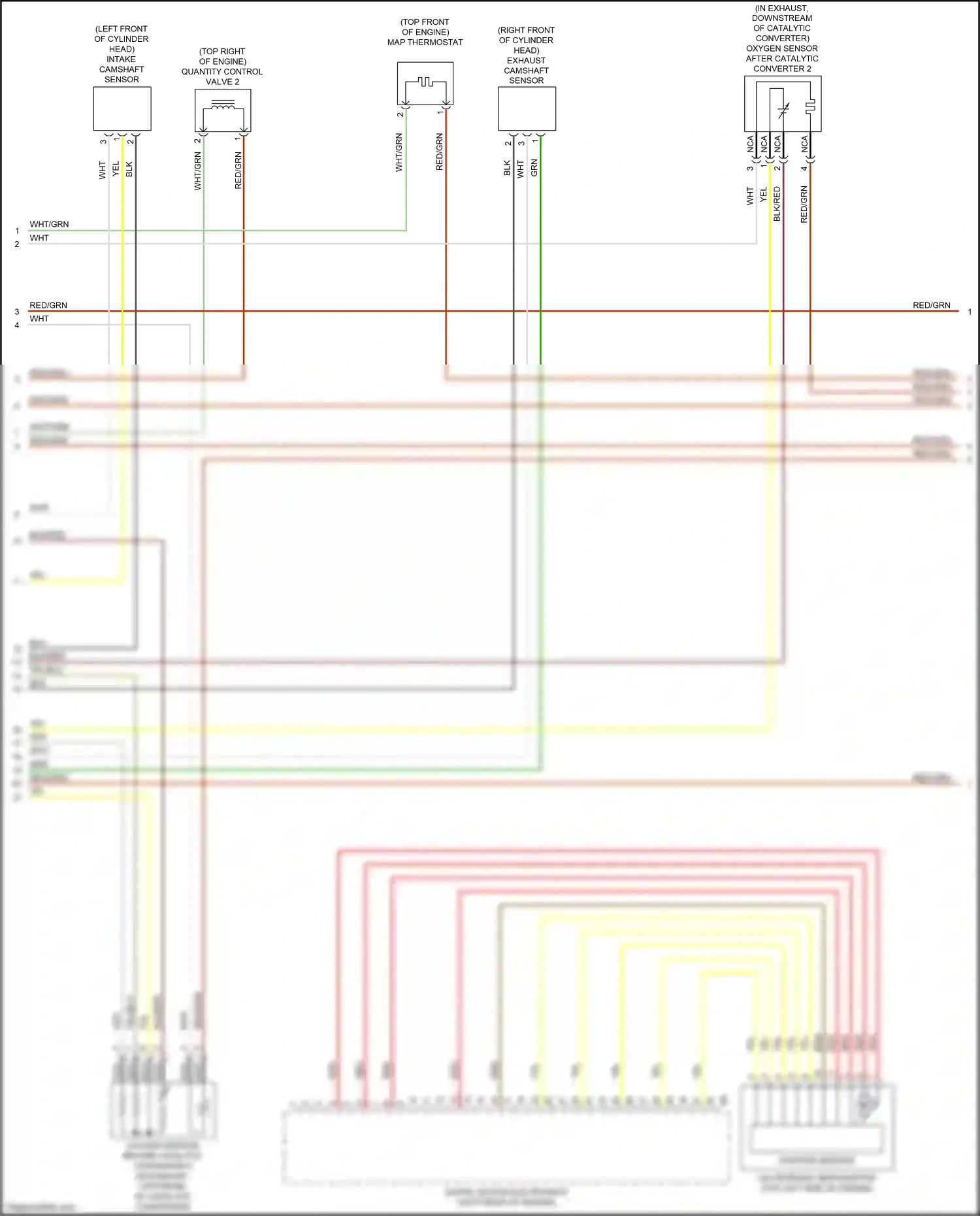 Wiring diagram oxygen sensor before catalytic converter 2 for BMW M3 G80 (2020-2024) (1 of 1)