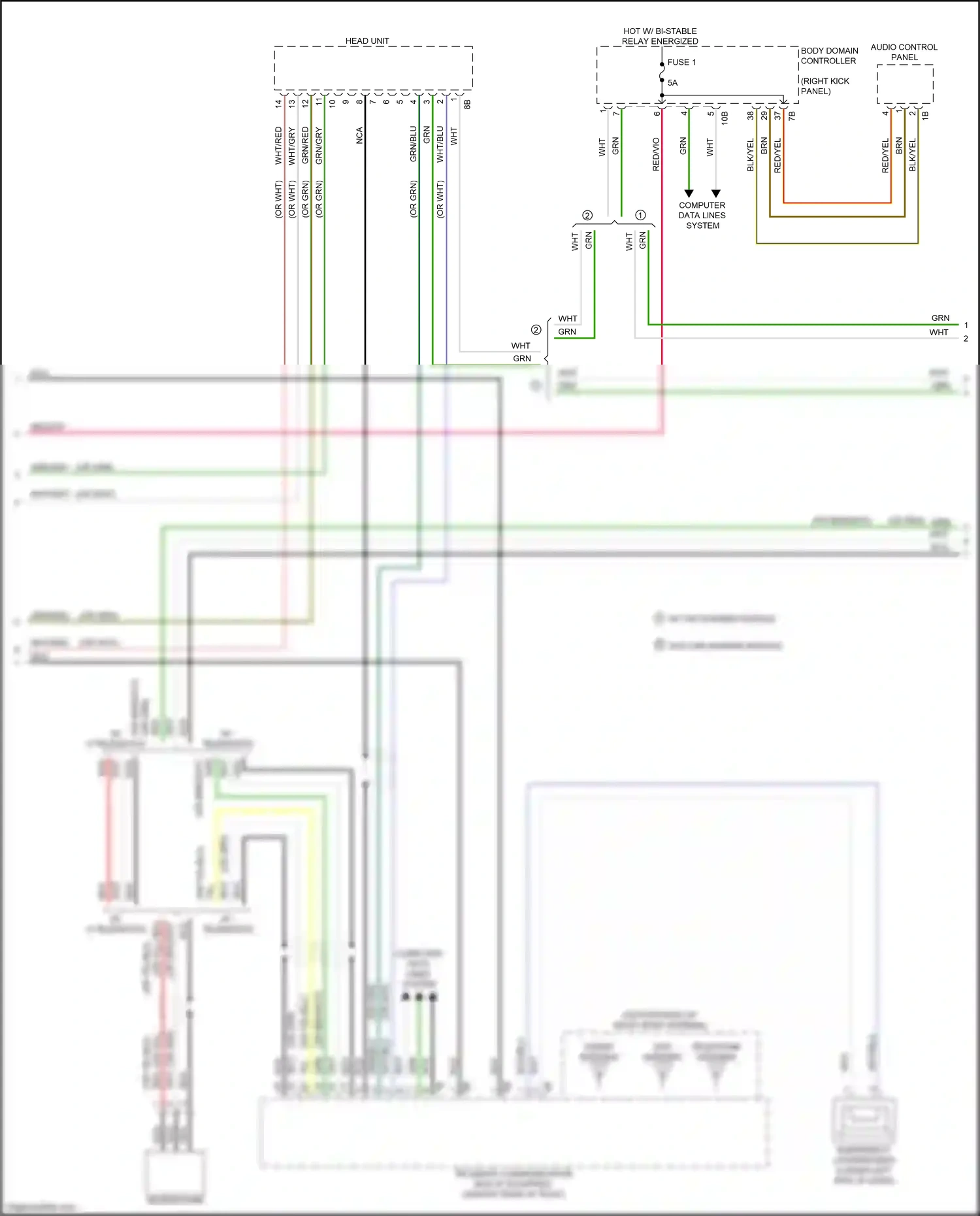 Wiring diagram red for BMW M3 G80 (2020-2024) (34 of 129)