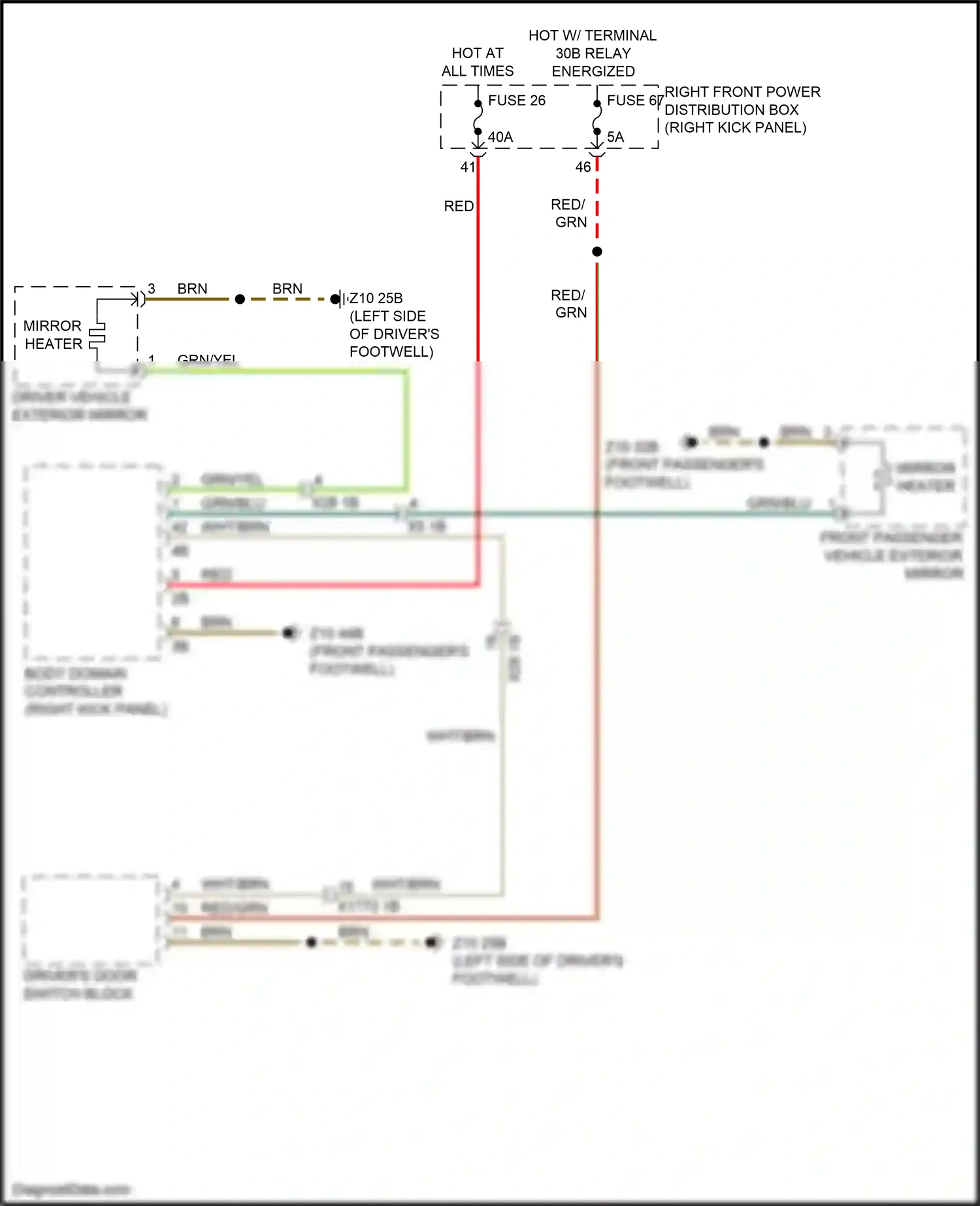 Wiring diagram red for BMW M3 G80 (2020-2024) (68 of 129)