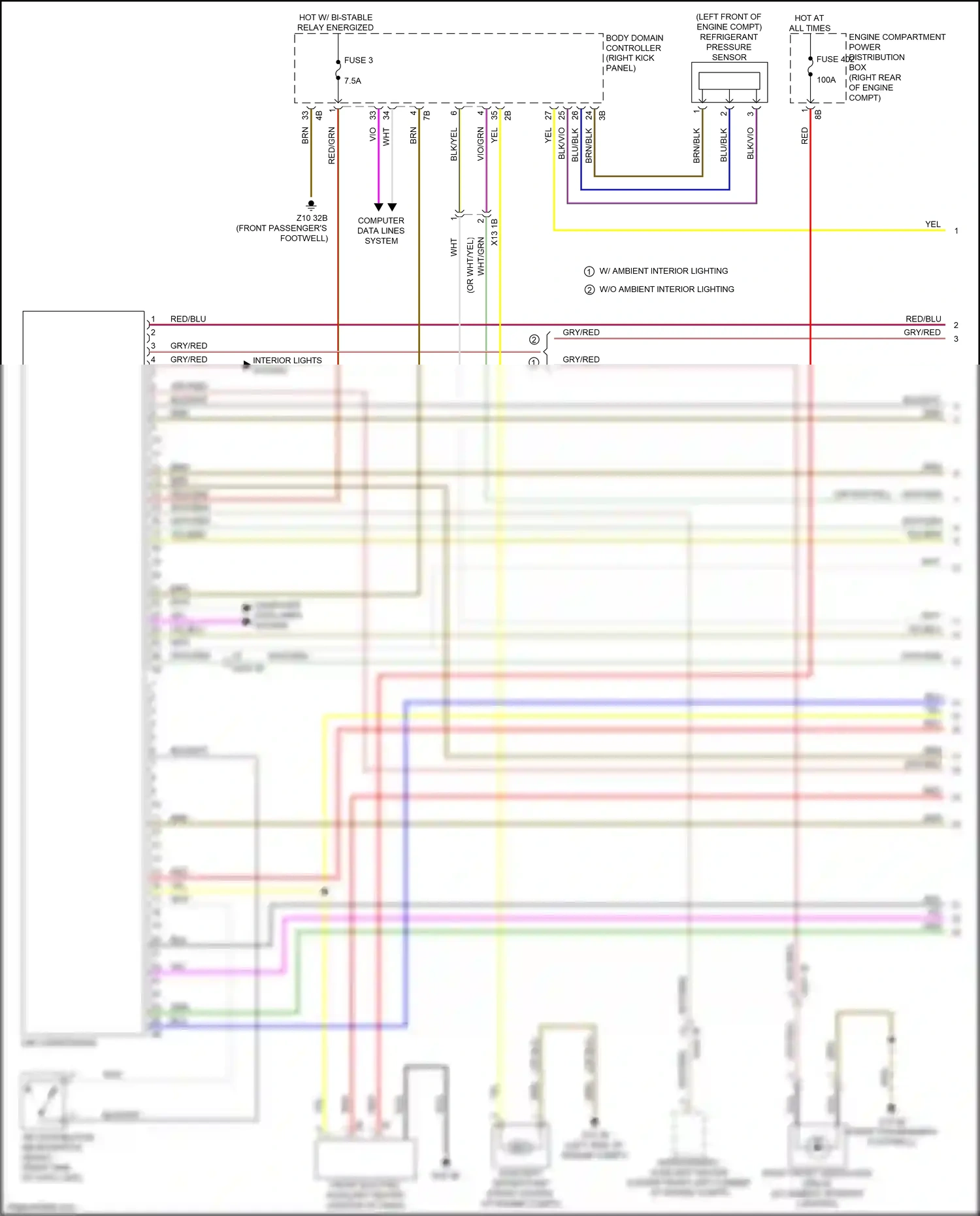 Wiring diagram refrigerant pressure sensor for BMW M3 G80 (2020-2024) (1 of 1)